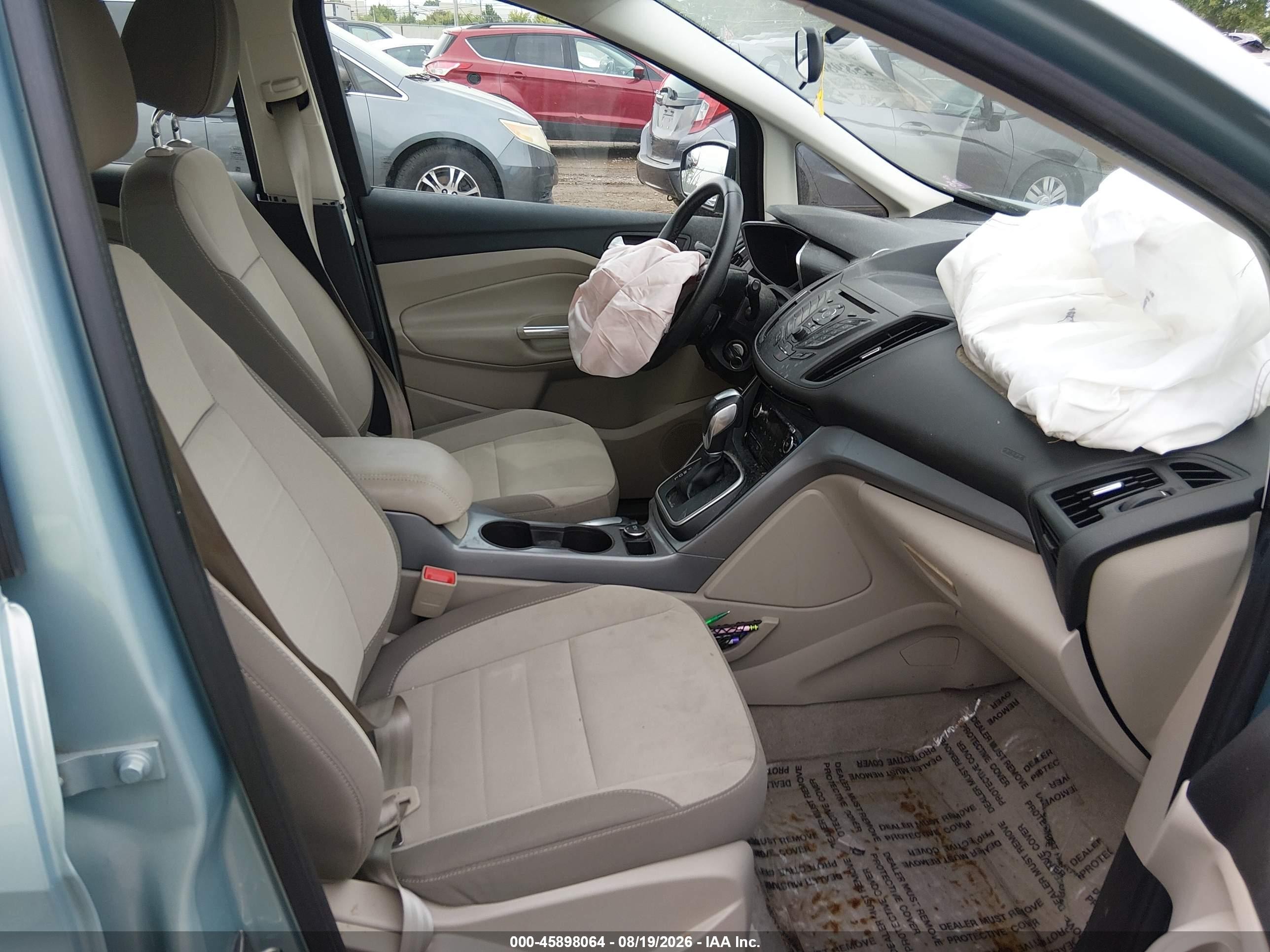 2014 Ford C-max Hybrid Se Turquoise vin: 1FADP5AU9EL520575