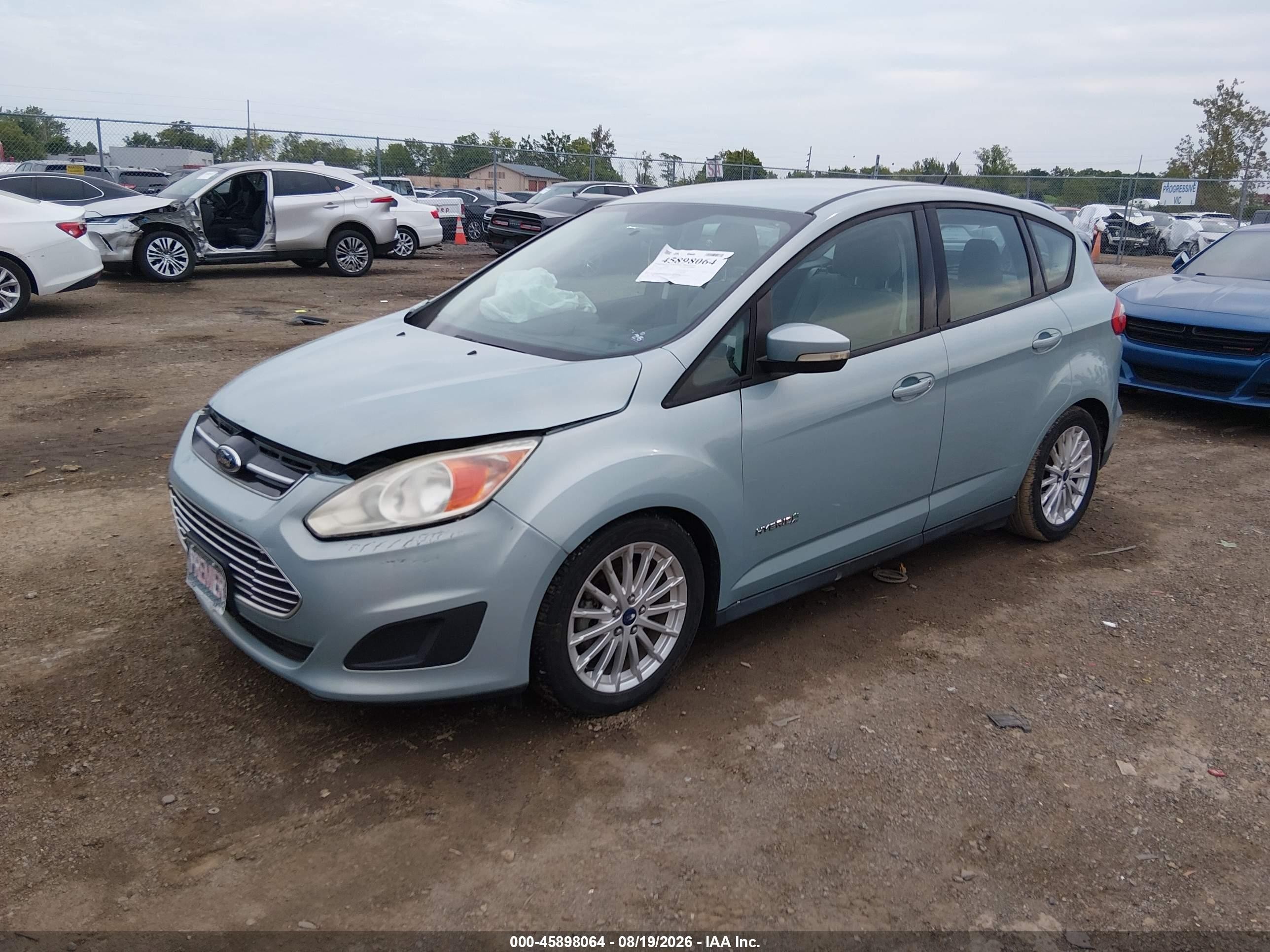 2014 Ford C-max Hybrid Se Turquoise vin: 1FADP5AU9EL520575