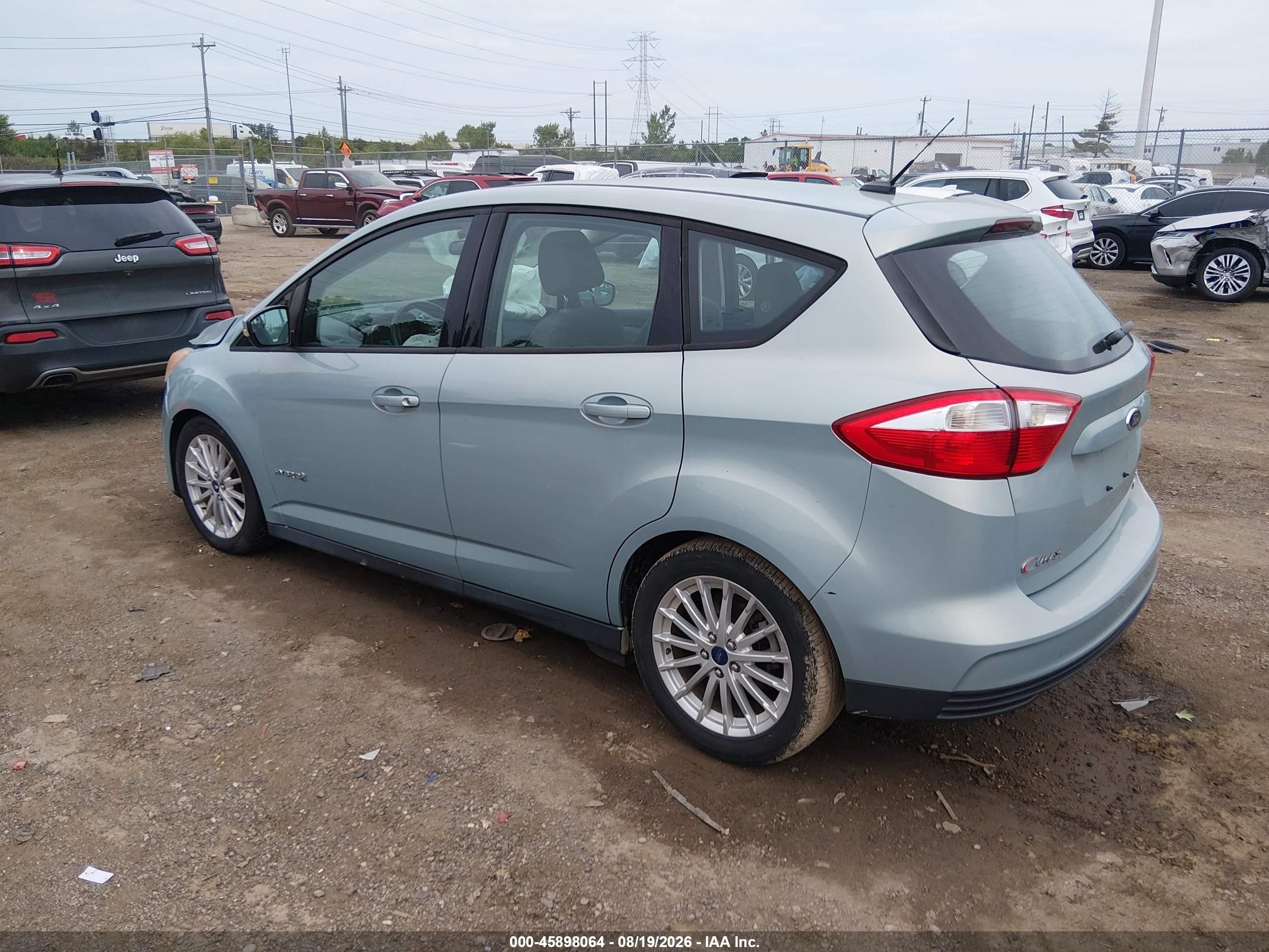 2014 Ford C-max Hybrid Se Turquoise vin: 1FADP5AU9EL520575