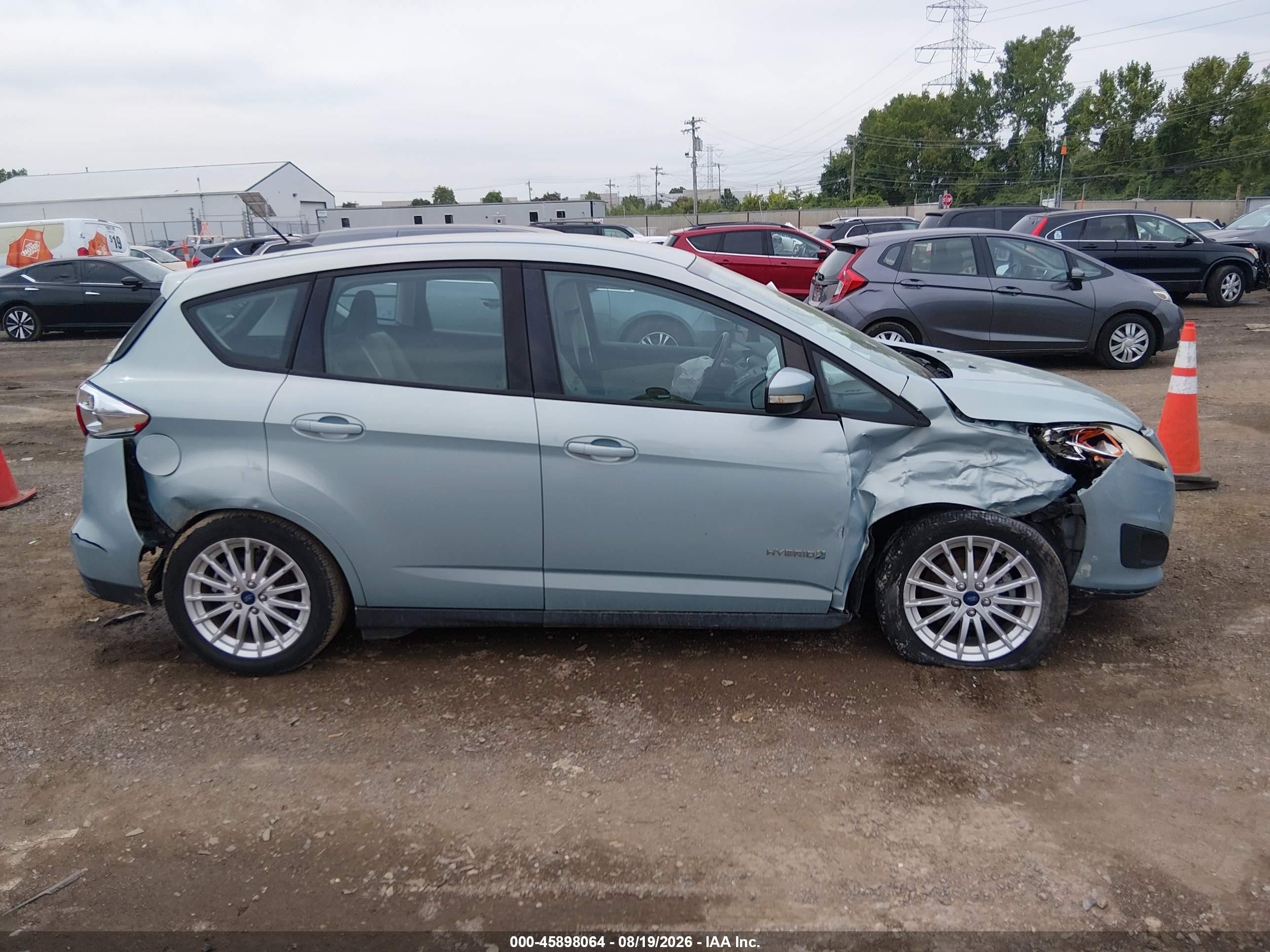 2014 Ford C-max Hybrid Se Turquoise vin: 1FADP5AU9EL520575