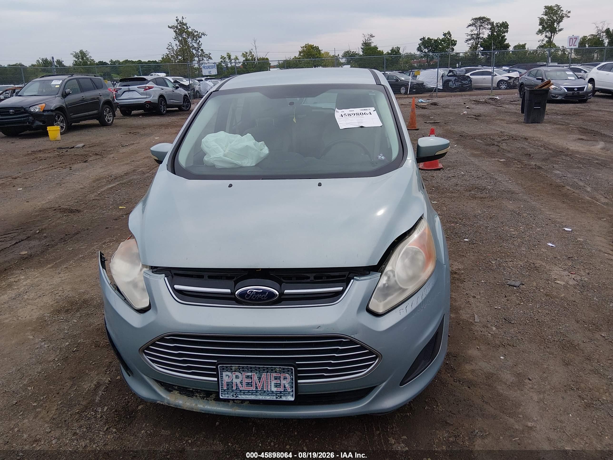 2014 Ford C-max Hybrid Se Turquoise vin: 1FADP5AU9EL520575