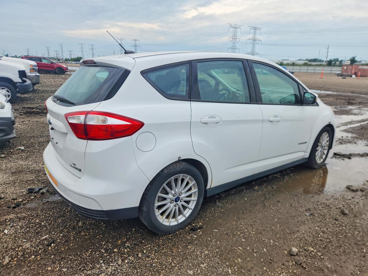 2015 Ford C-max Se White vin: 1FADP5AU9FL101241