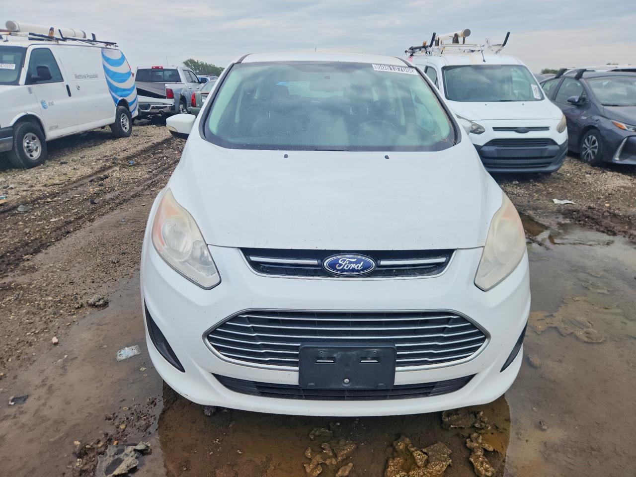 2015 Ford C-max Se White vin: 1FADP5AU9FL101241