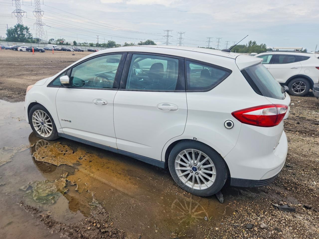 2015 Ford C-max Se White vin: 1FADP5AU9FL101241