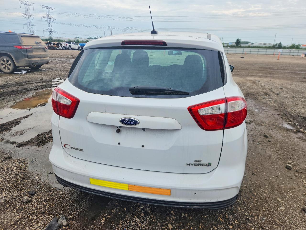 2015 Ford C-max Se White vin: 1FADP5AU9FL101241