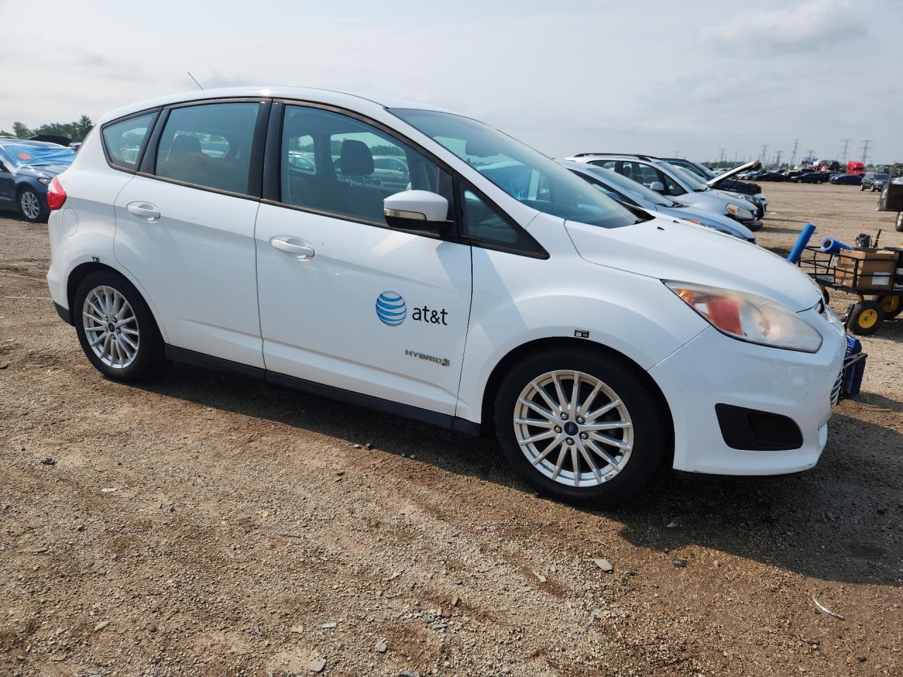 2015 Ford C-max Se White vin: 1FADP5AU9FL101241 Damage: Overall Vehicle, De-Identify, Removal Required