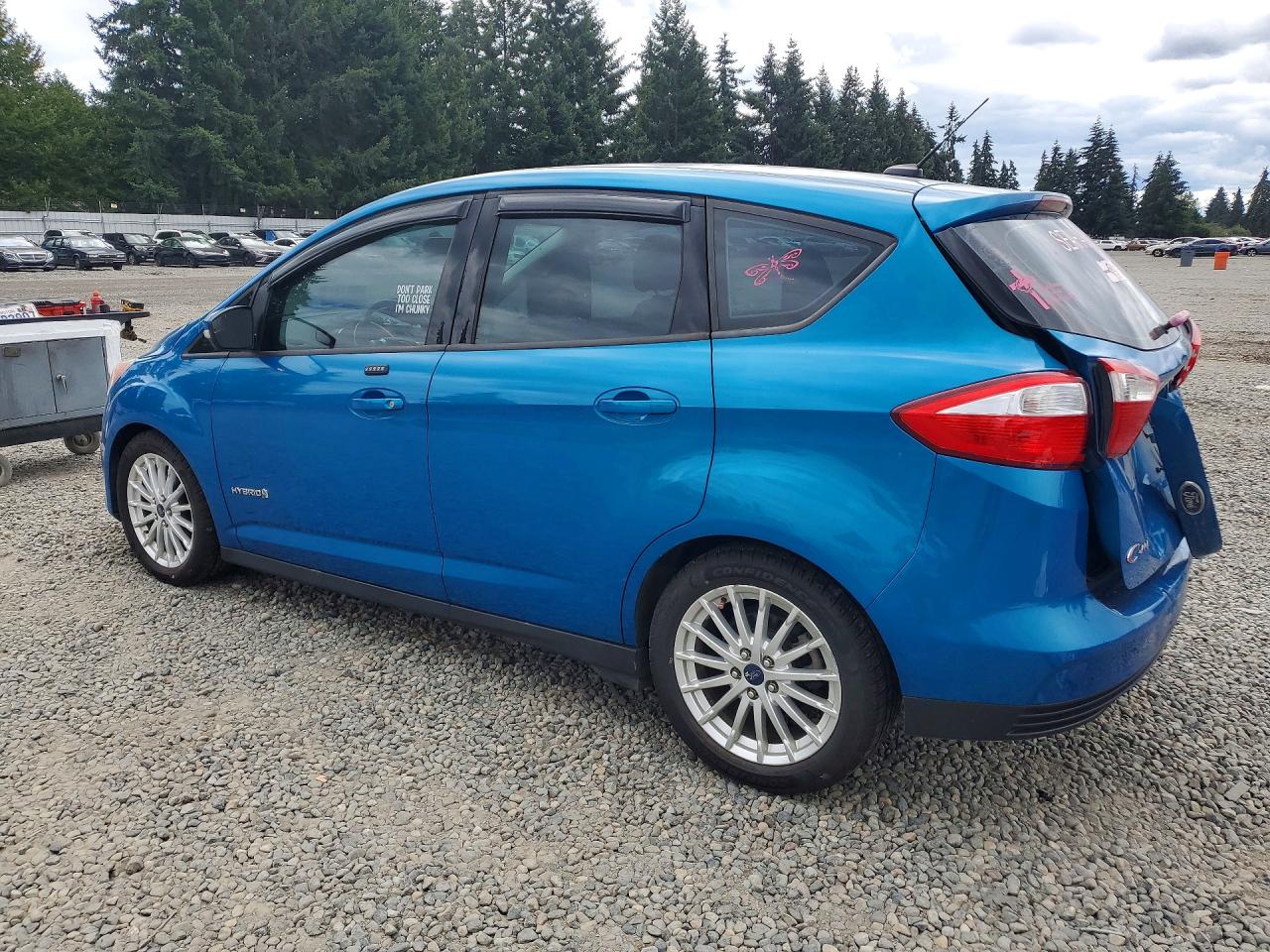 2015 Ford C-max Se Blue vin: 1FADP5AU9FL118279