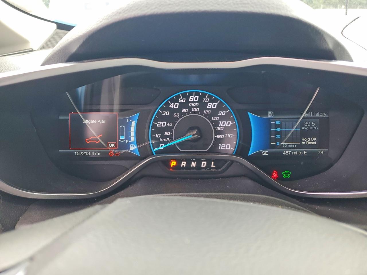 2015 Ford C-max Se Blue vin: 1FADP5AU9FL118279