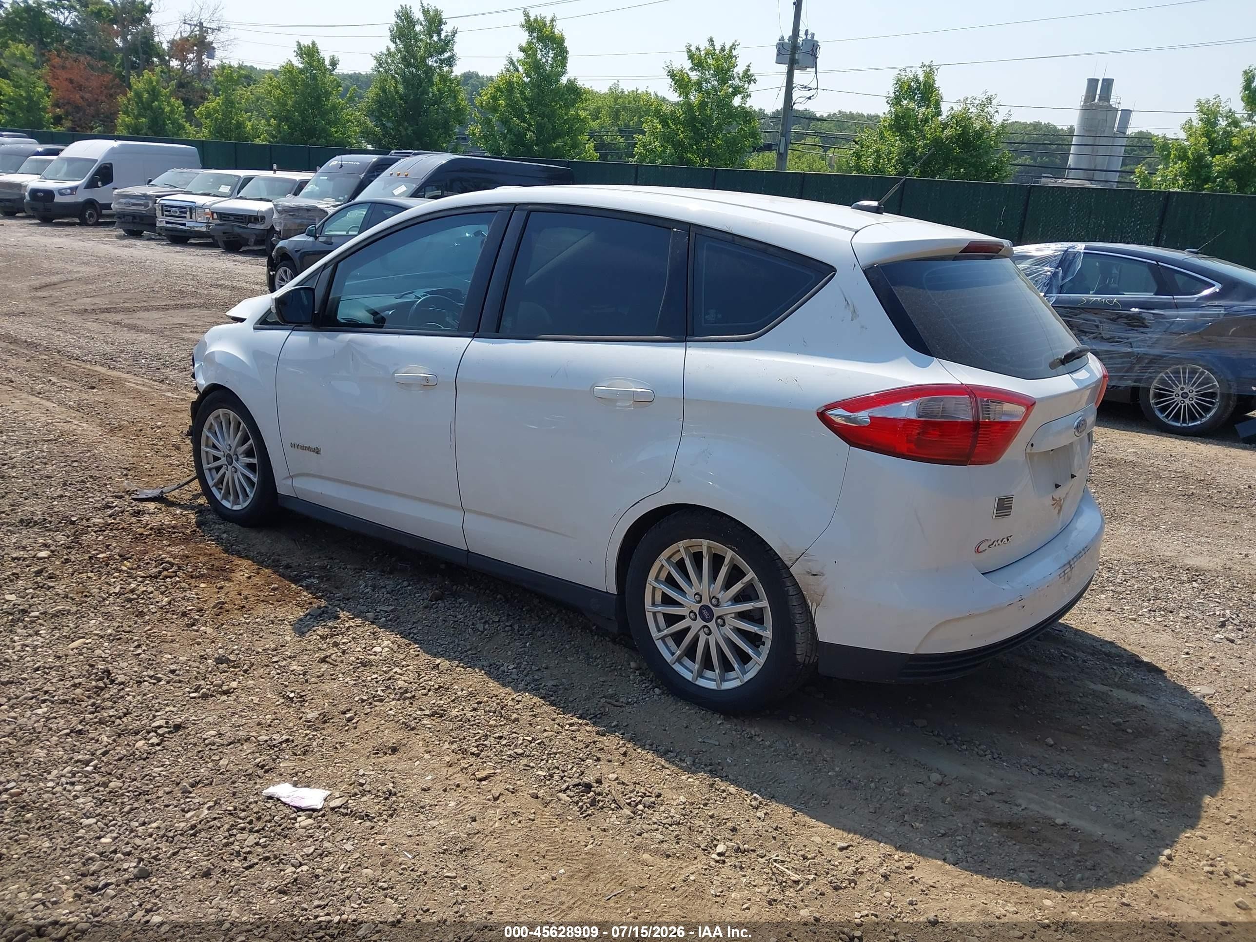 2015 Ford C-max Hybrid Se Белый vin: 1FADP5AU9FL125037