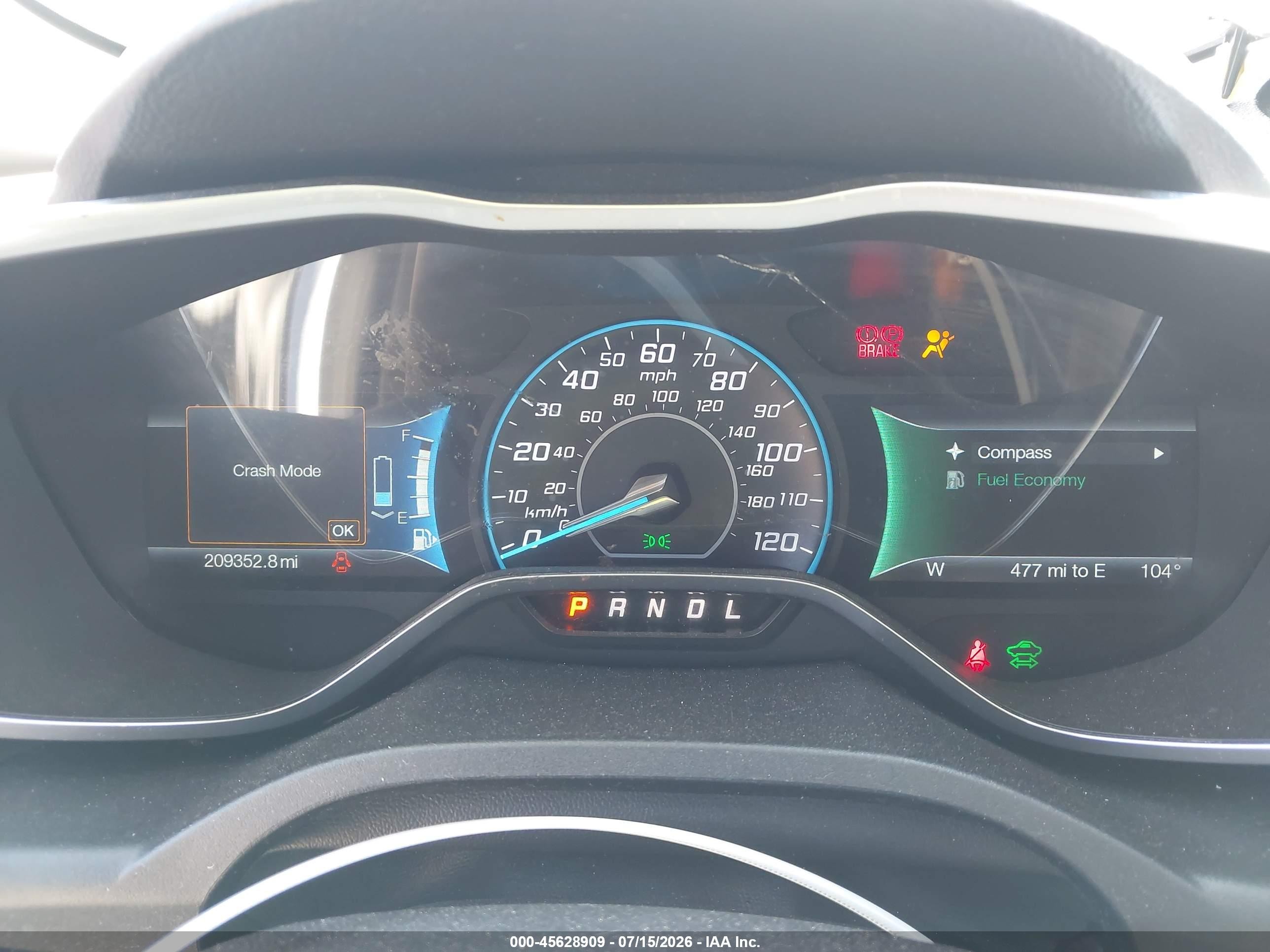 2015 Ford C-max Hybrid Se Белый vin: 1FADP5AU9FL125037