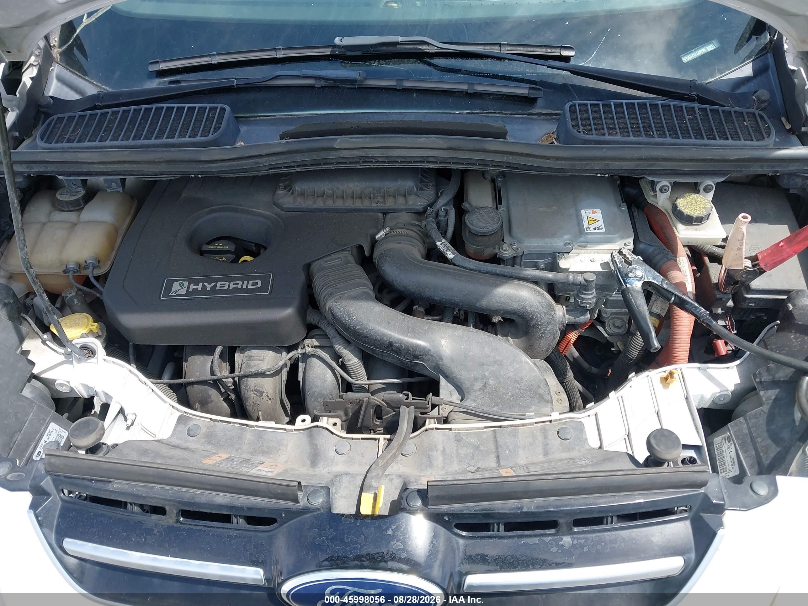 2013 Ford C-max Hybrid Se Белый vin: 1FADP5AUXDL502780