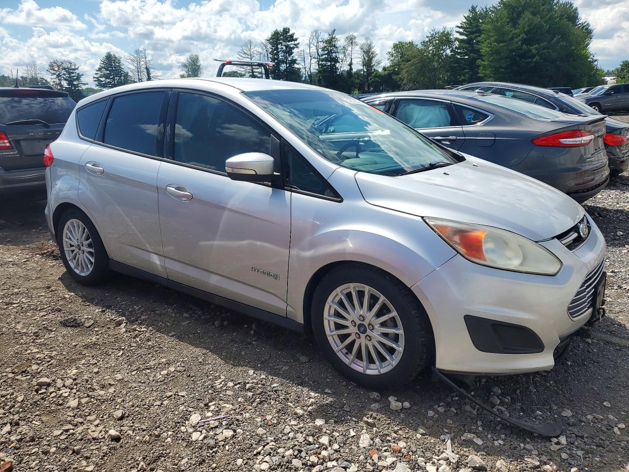 2013 Ford C-max Se Silver vin: 1FADP5AUXDL507056