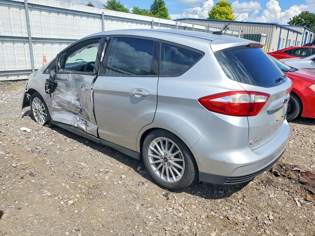 2013 Ford C-max Se Silver vin: 1FADP5AUXDL507056