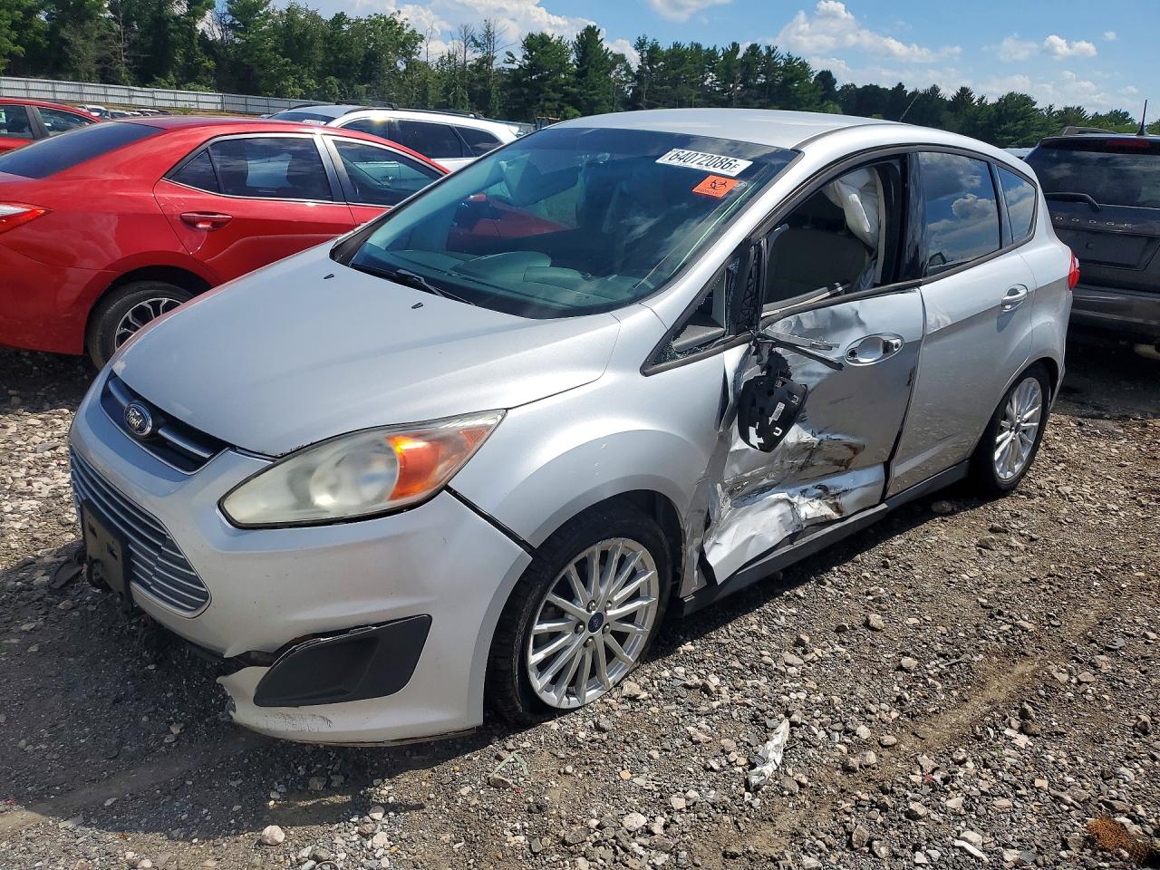 2013 Ford C-max Se Silver vin: 1FADP5AUXDL507056