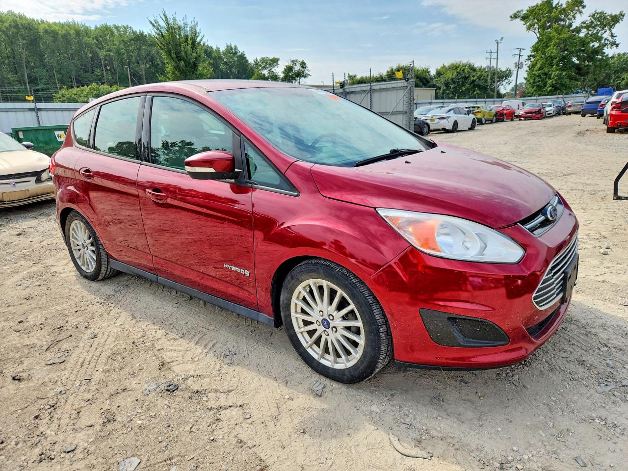 2013 Ford C-max Se Red vin: 1FADP5AUXDL508868