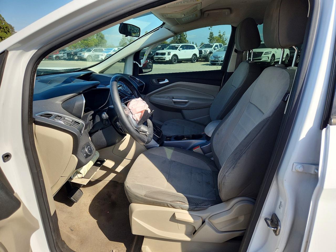2013 Ford C-max Se White vin: 1FADP5AUXDL515948