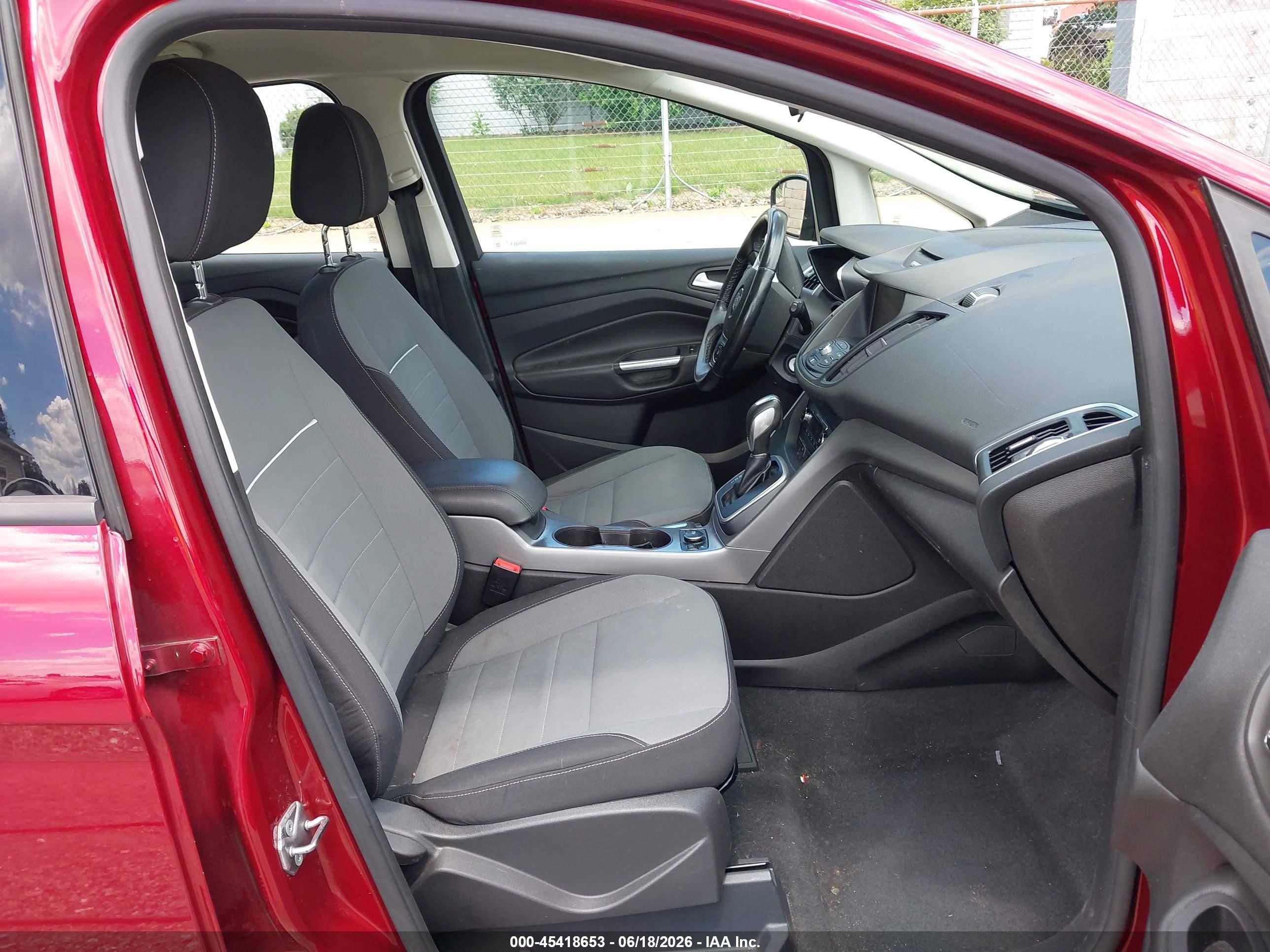 2013 Ford C-max Hybrid Se Red vin: 1FADP5AUXDL525217