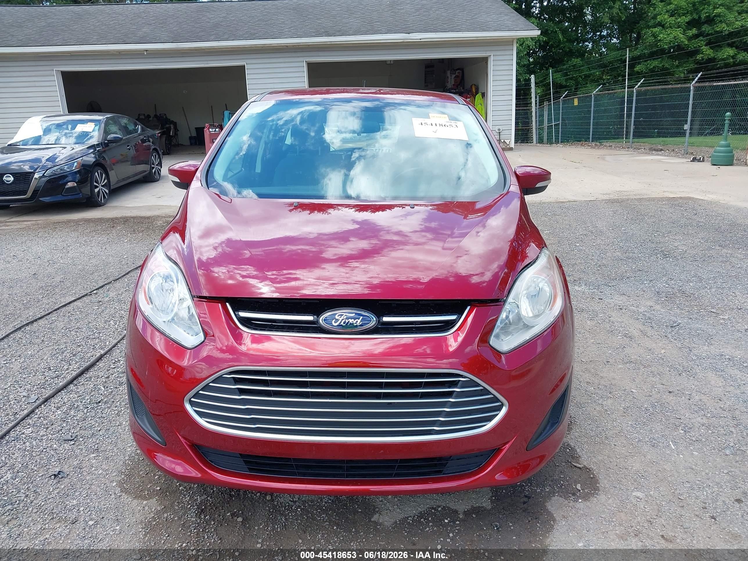 2013 Ford C-max Hybrid Se Red vin: 1FADP5AUXDL525217