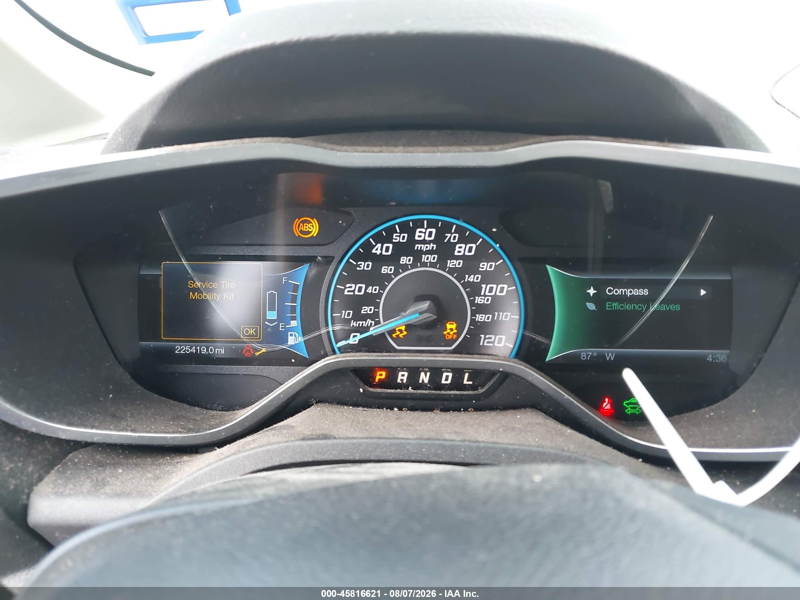 2013 Ford C-max Hybrid Se Blue vin: 1FADP5AUXDL536279