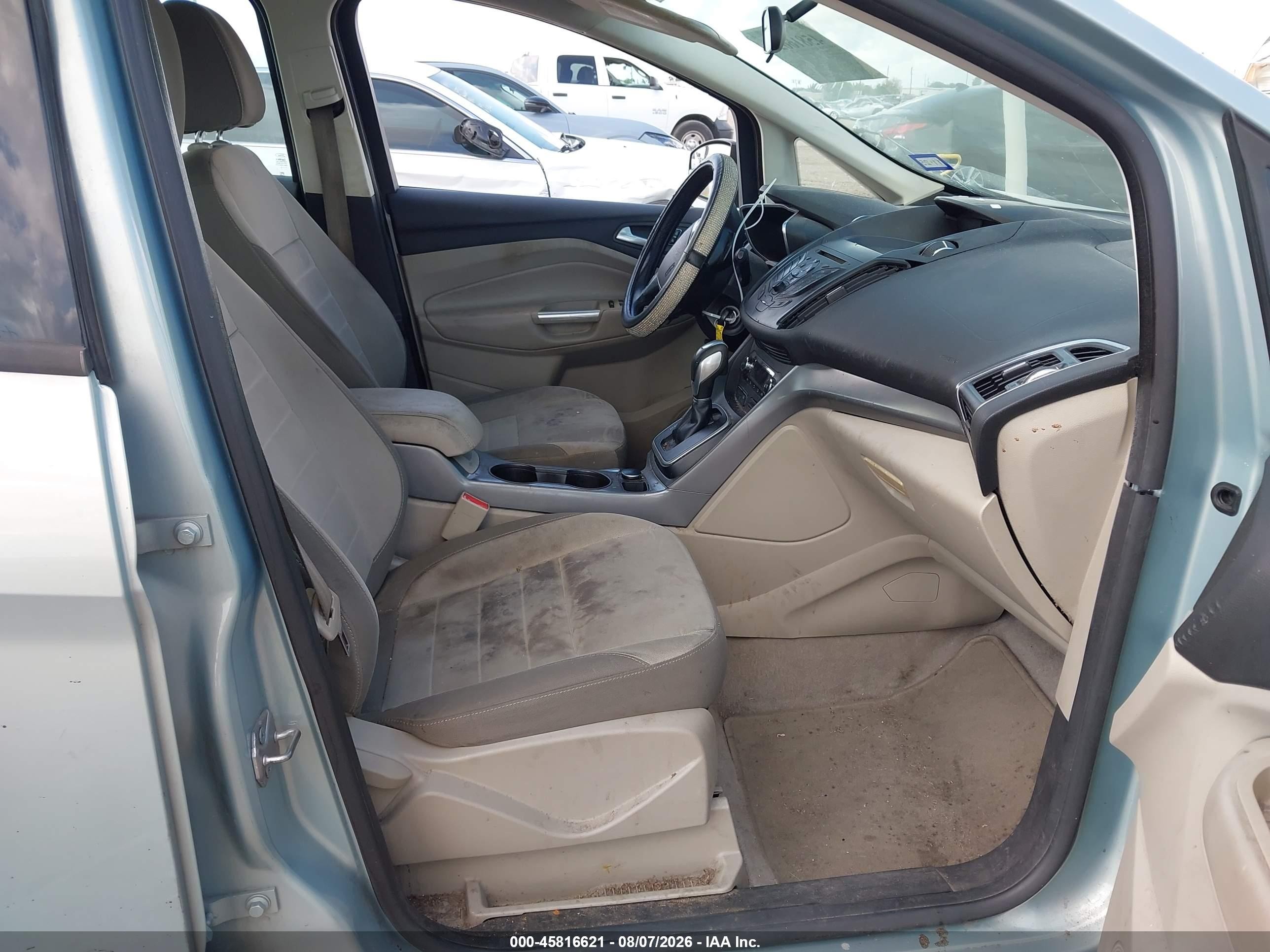 2013 Ford C-max Hybrid Se Blue vin: 1FADP5AUXDL536279