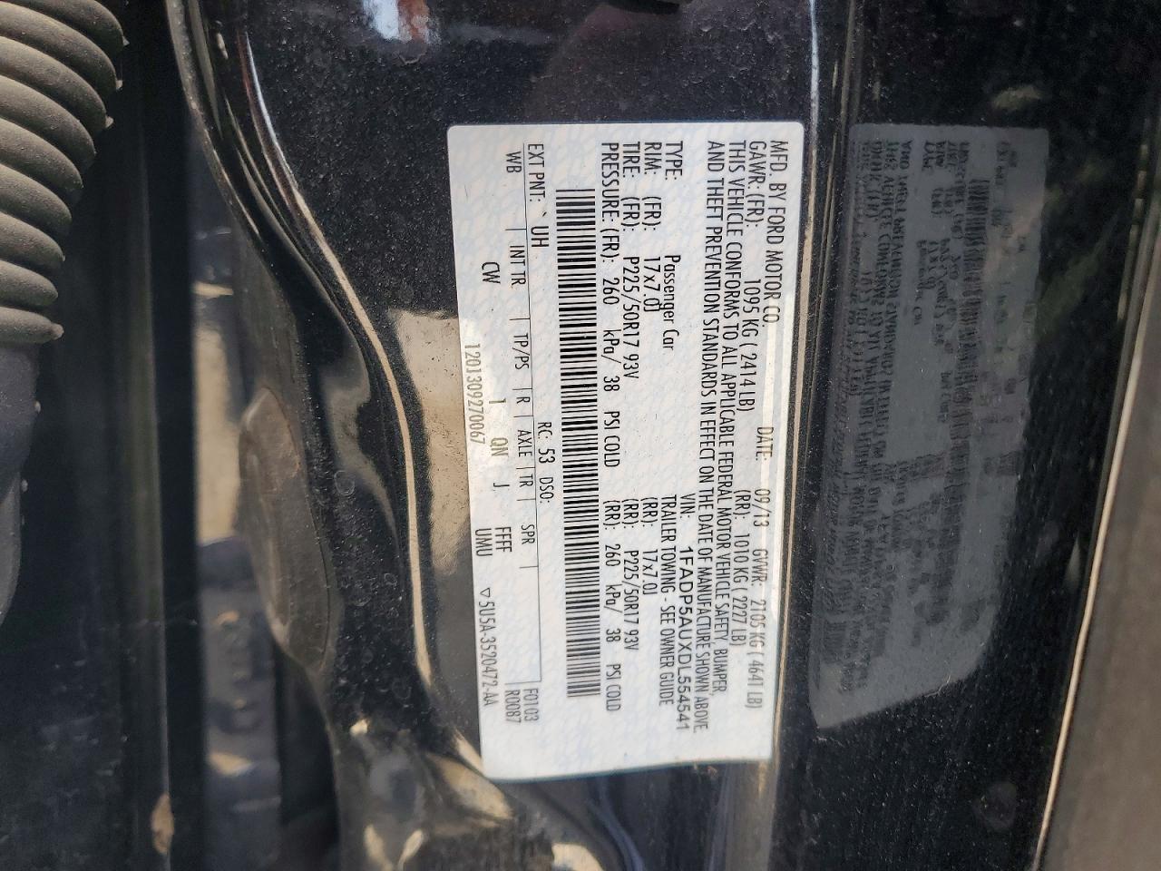 2013 Ford C-max Se Black vin: 1FADP5AUXDL554541