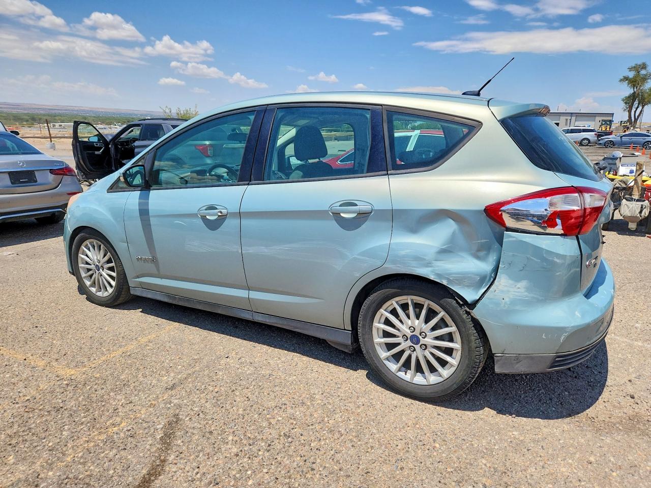 2014 Ford C-max Se Green vin: 1FADP5AUXEL509486