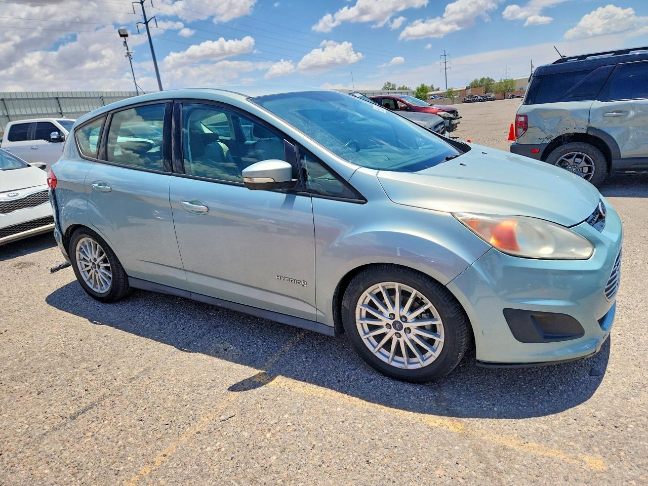 2014 Ford C-max Se Green vin: 1FADP5AUXEL509486