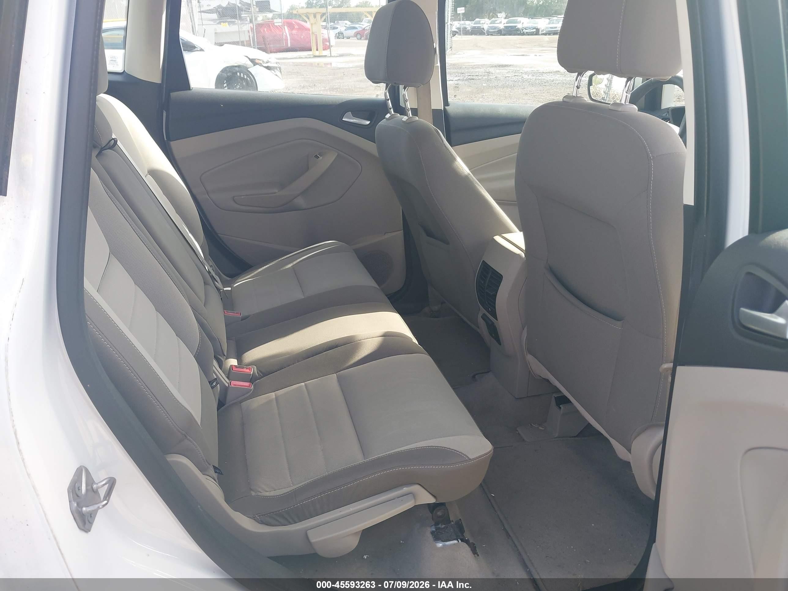 2014 Ford C-max Hybrid Se White vin: 1FADP5AUXEL515868