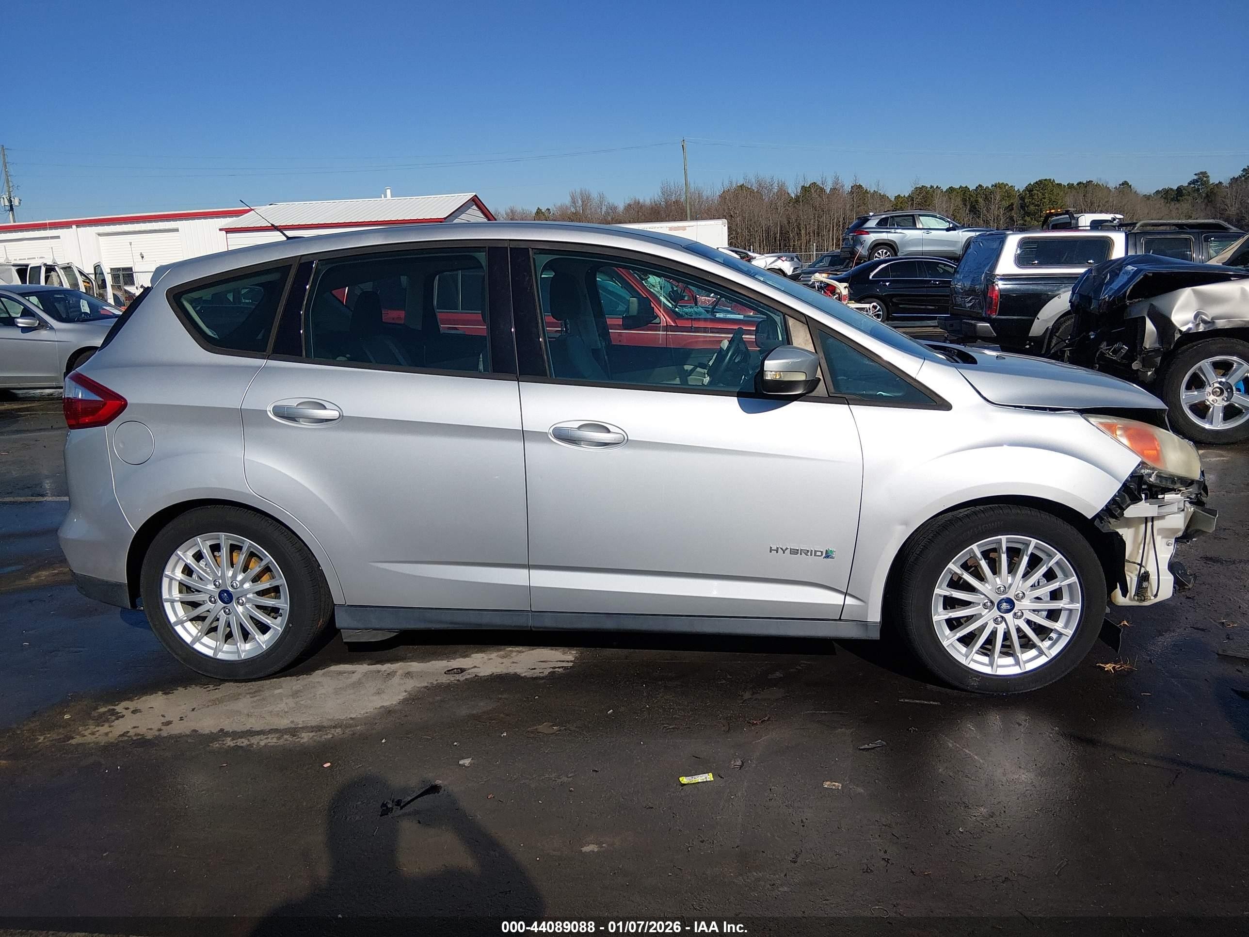 2014 Ford C-max Hybrid Se Silver vin: 1FADP5AUXEL518107