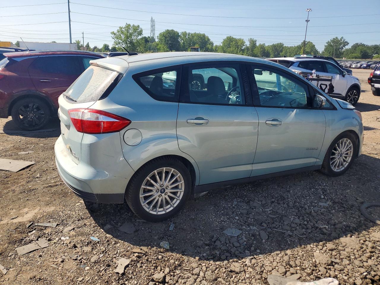2014 Ford C-max Se Blue vin: 1FADP5AUXEL519712