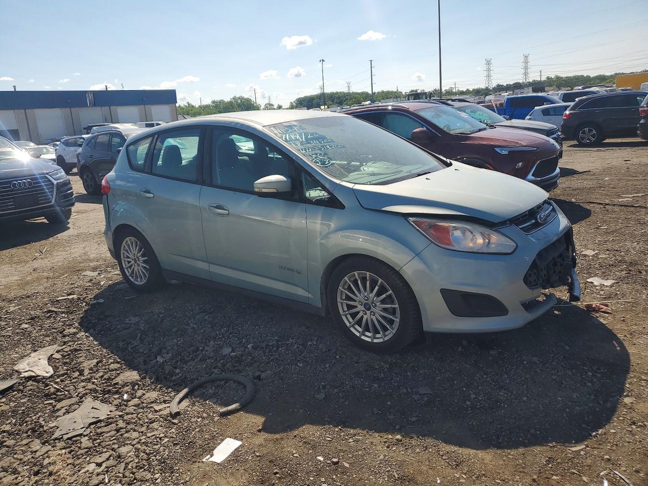 2014 Ford C-max Se Blue vin: 1FADP5AUXEL519712
