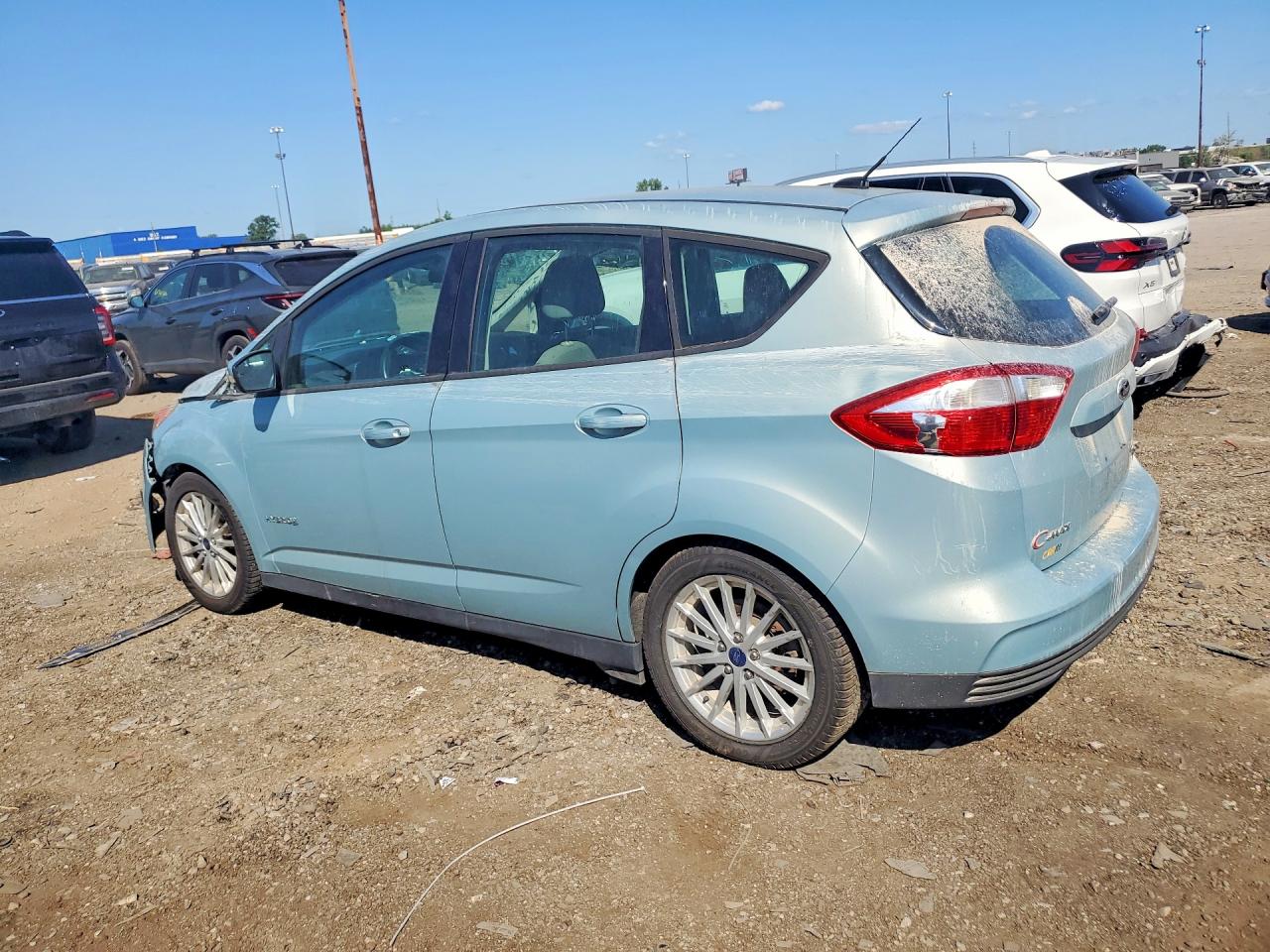 2014 Ford C-max Se Blue vin: 1FADP5AUXEL519712