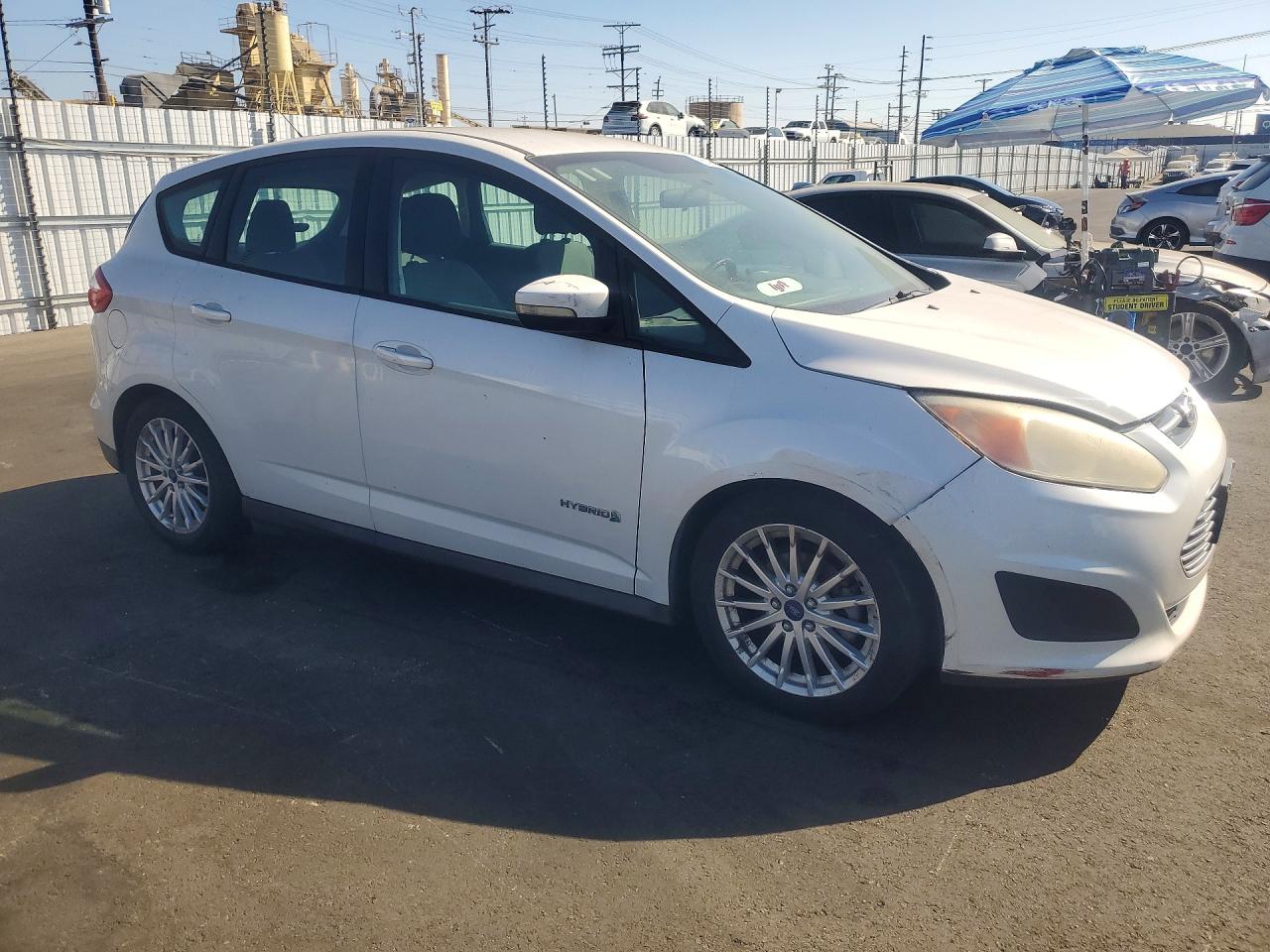 2014 Ford C-max Se White vin: 1FADP5AUXEL521220