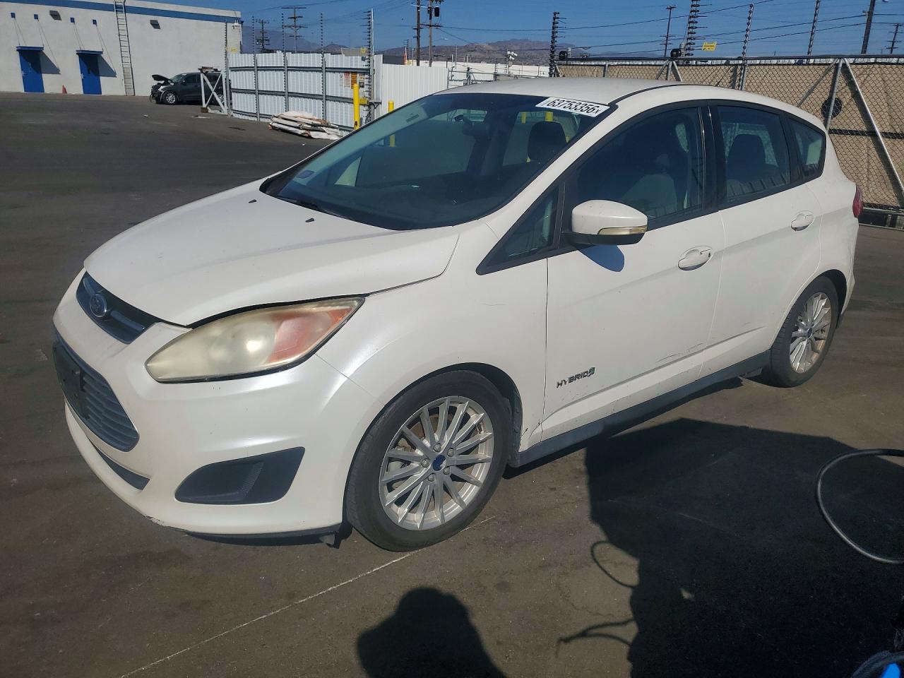 2014 Ford C-max Se White vin: 1FADP5AUXEL521220
