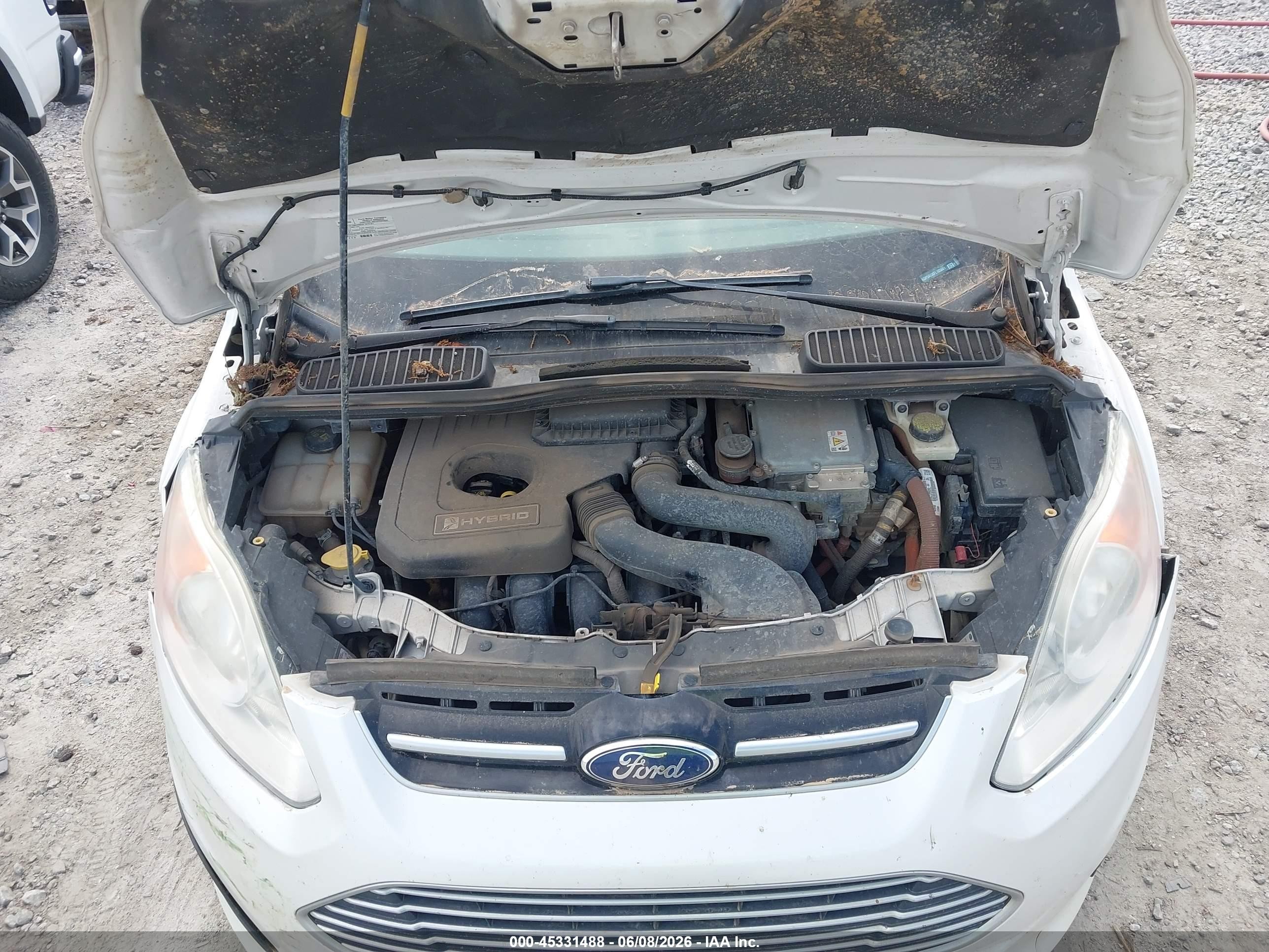 2015 Ford C-max Hybrid Se Белый vin: 1FADP5AUXFL105881