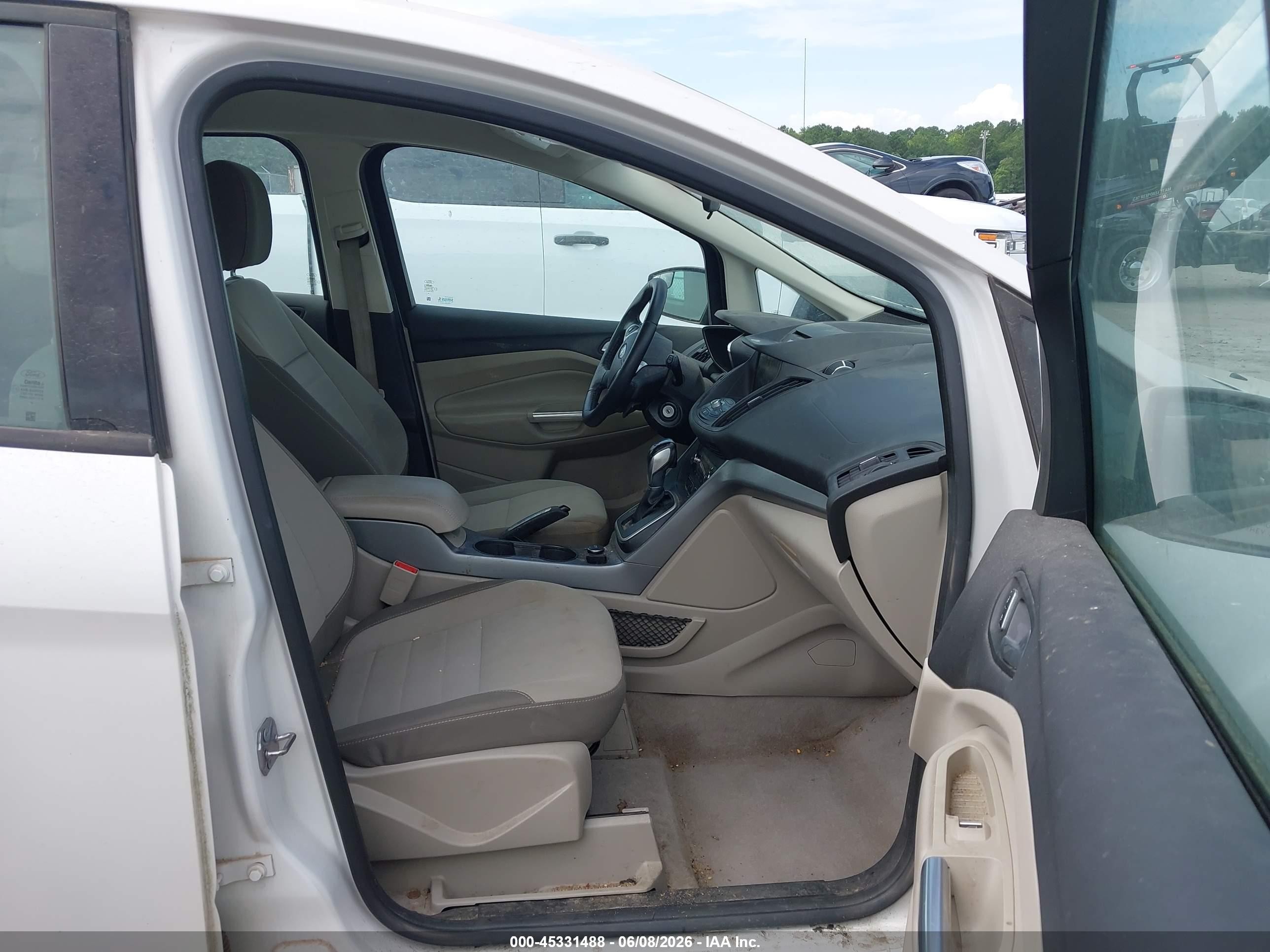 2015 Ford C-max Hybrid Se Белый vin: 1FADP5AUXFL105881
