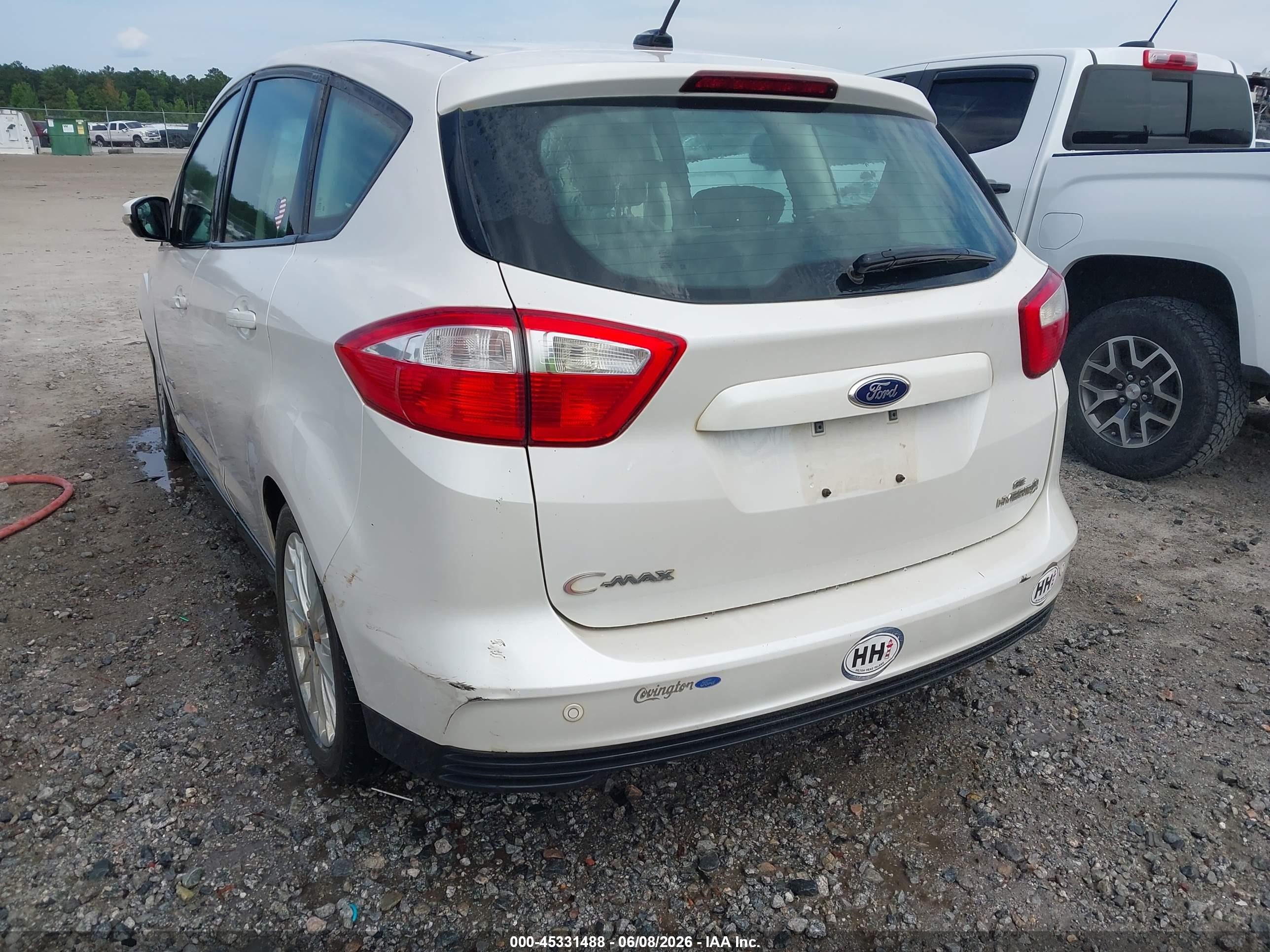 2015 Ford C-max Hybrid Se Белый vin: 1FADP5AUXFL105881