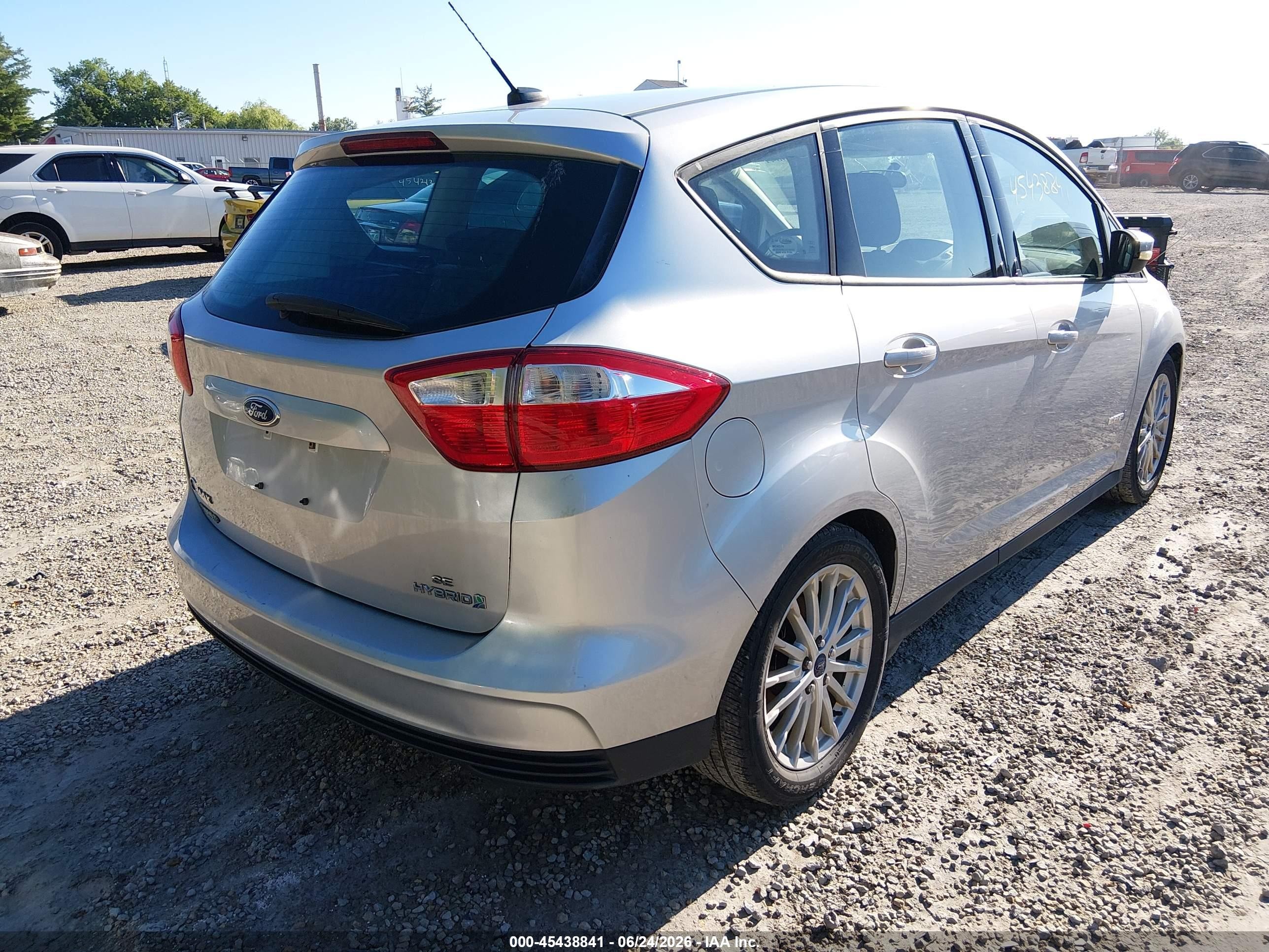 2015 Ford C-max Hybrid Se Silver vin: 1FADP5AUXFL107498