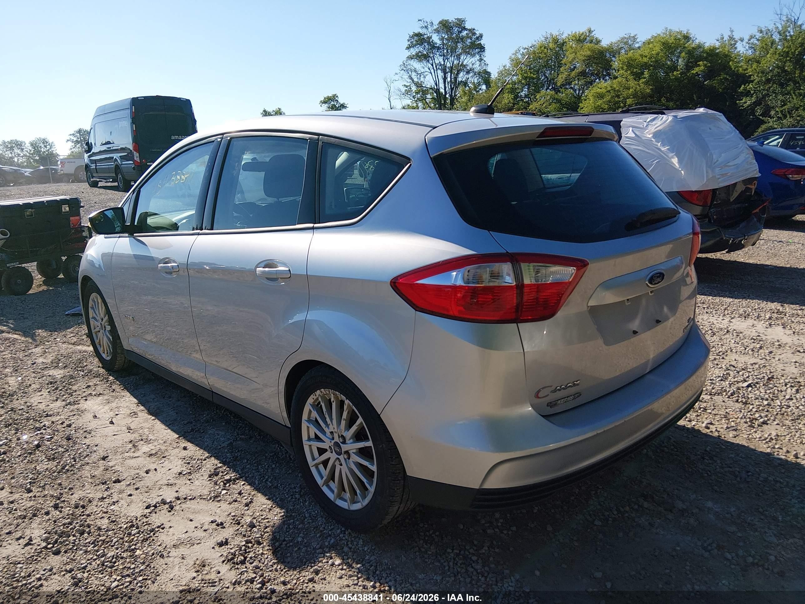 2015 Ford C-max Hybrid Se Silver vin: 1FADP5AUXFL107498
