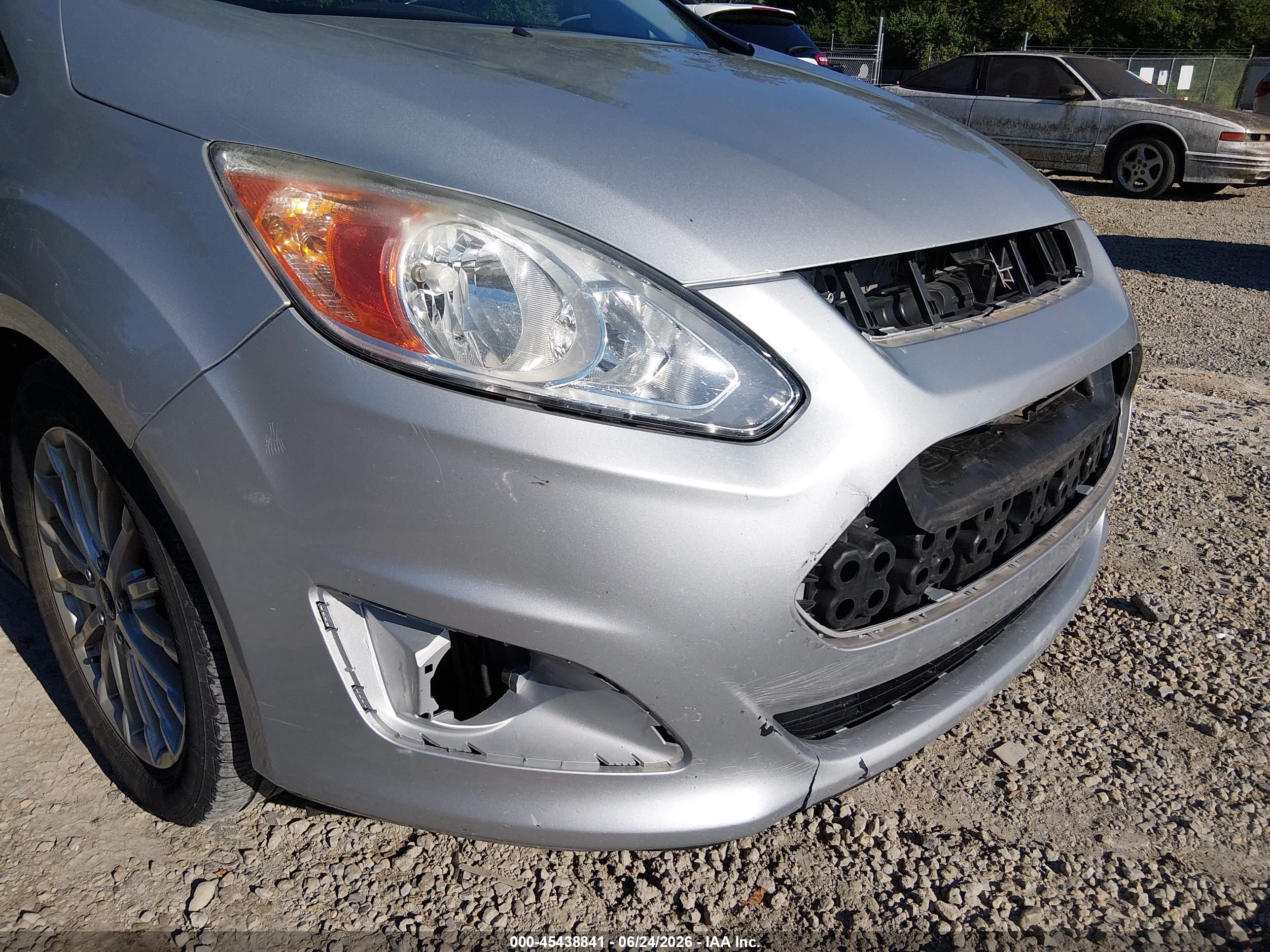 2015 Ford C-max Hybrid Se Silver vin: 1FADP5AUXFL107498