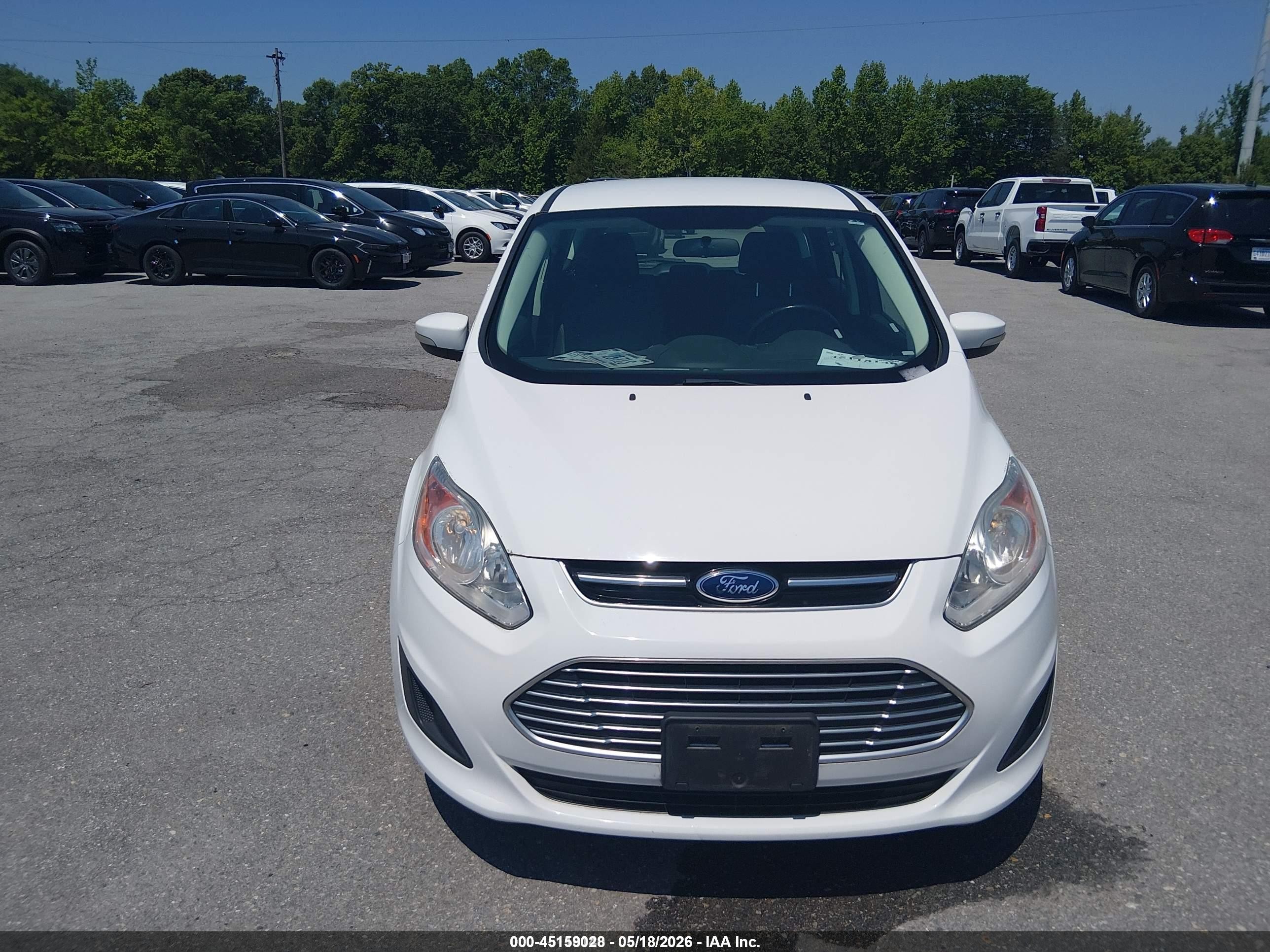 2016 Ford C-max Hybrid Se White vin: 1FADP5AUXGL116249