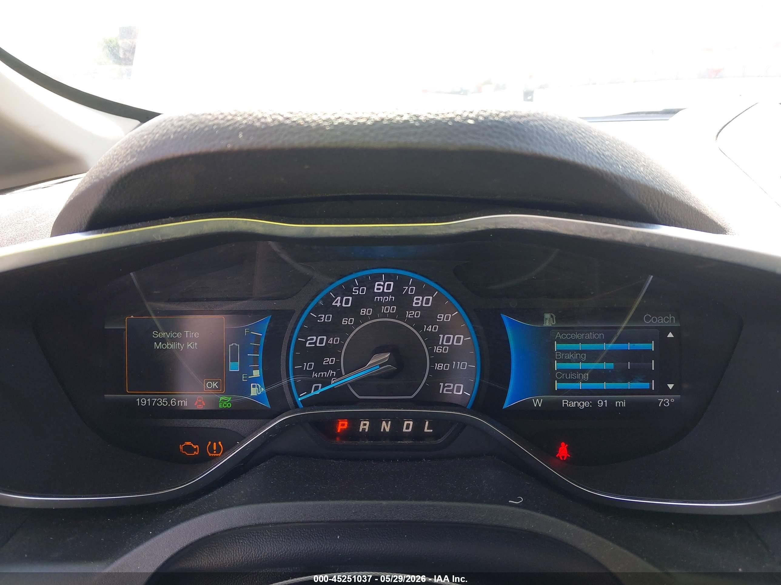 2017 Ford C-max Hybrid Se White vin: 1FADP5AUXHL117337