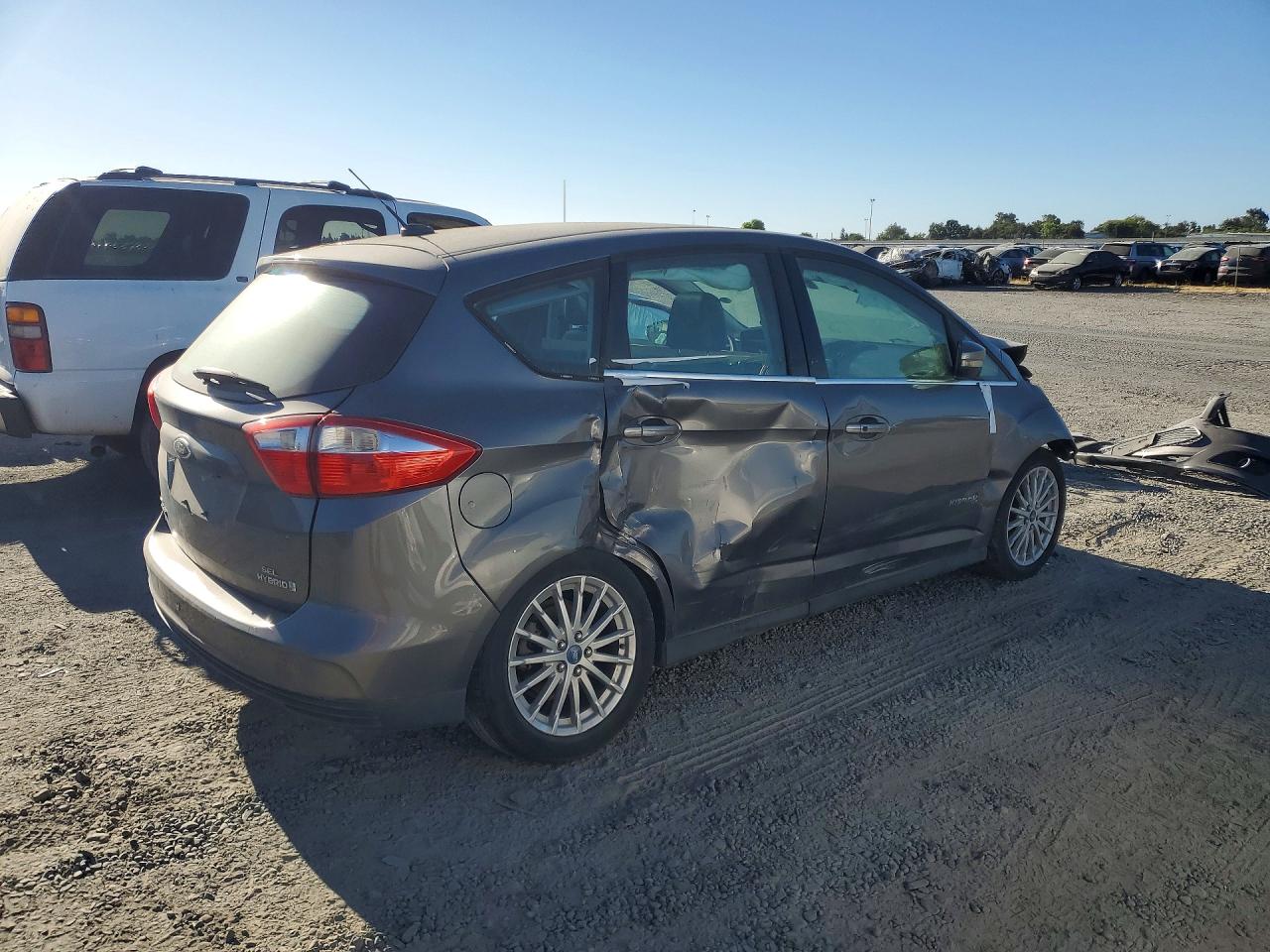 2013 Ford C-max Sel Gray vin: 1FADP5BU0DL502172
