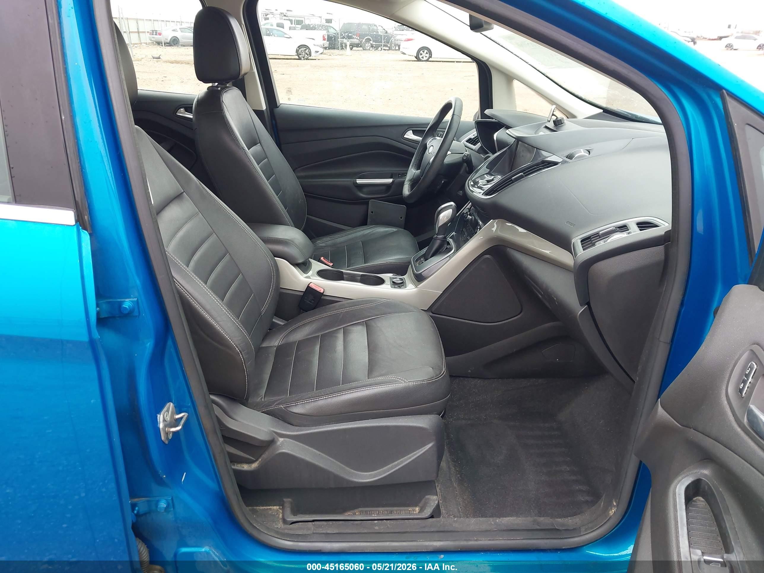 2013 Ford C-max Hybrid Sel Blue vin: 1FADP5BU0DL507176