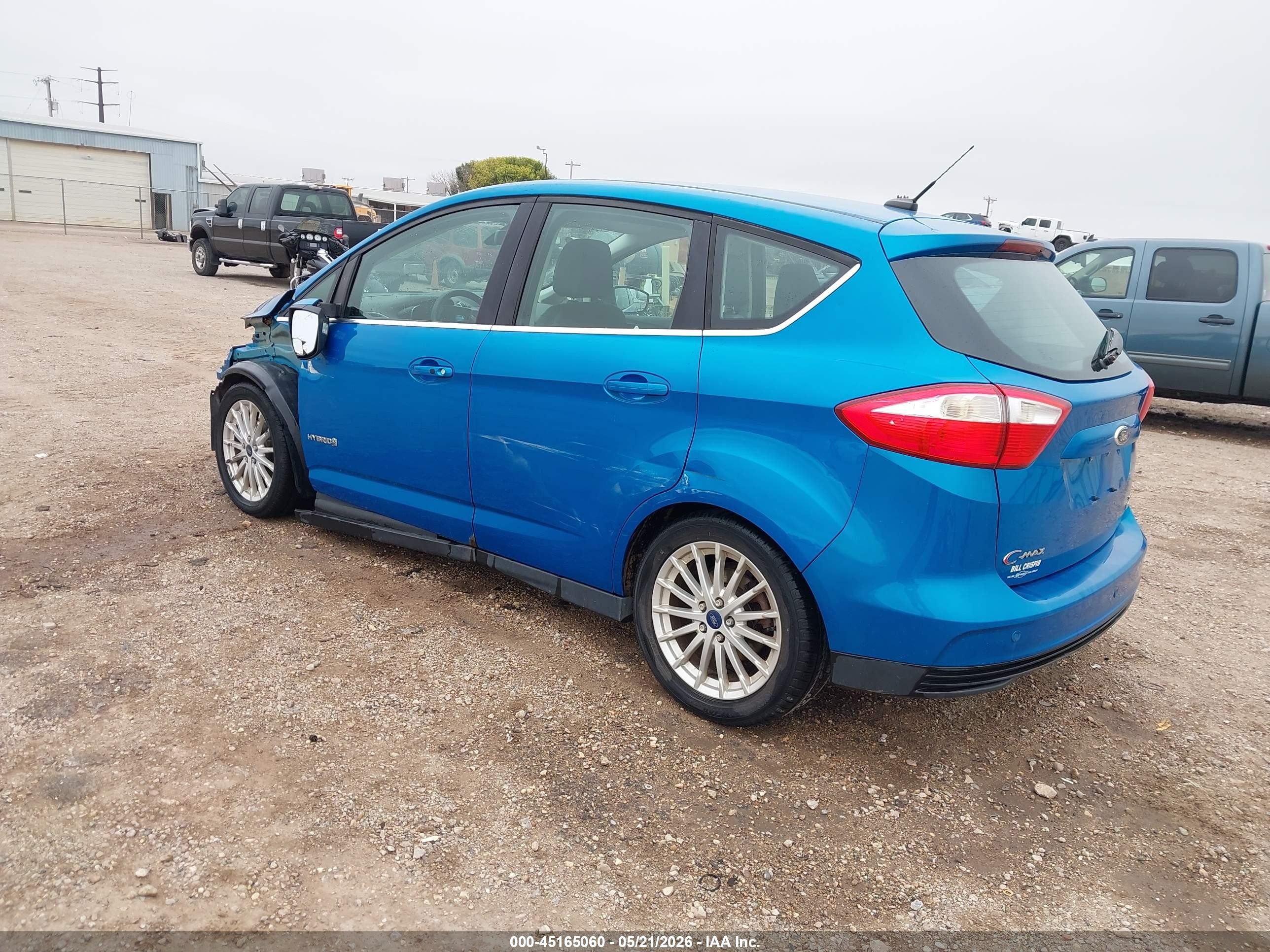 2013 Ford C-max Hybrid Sel Blue vin: 1FADP5BU0DL507176