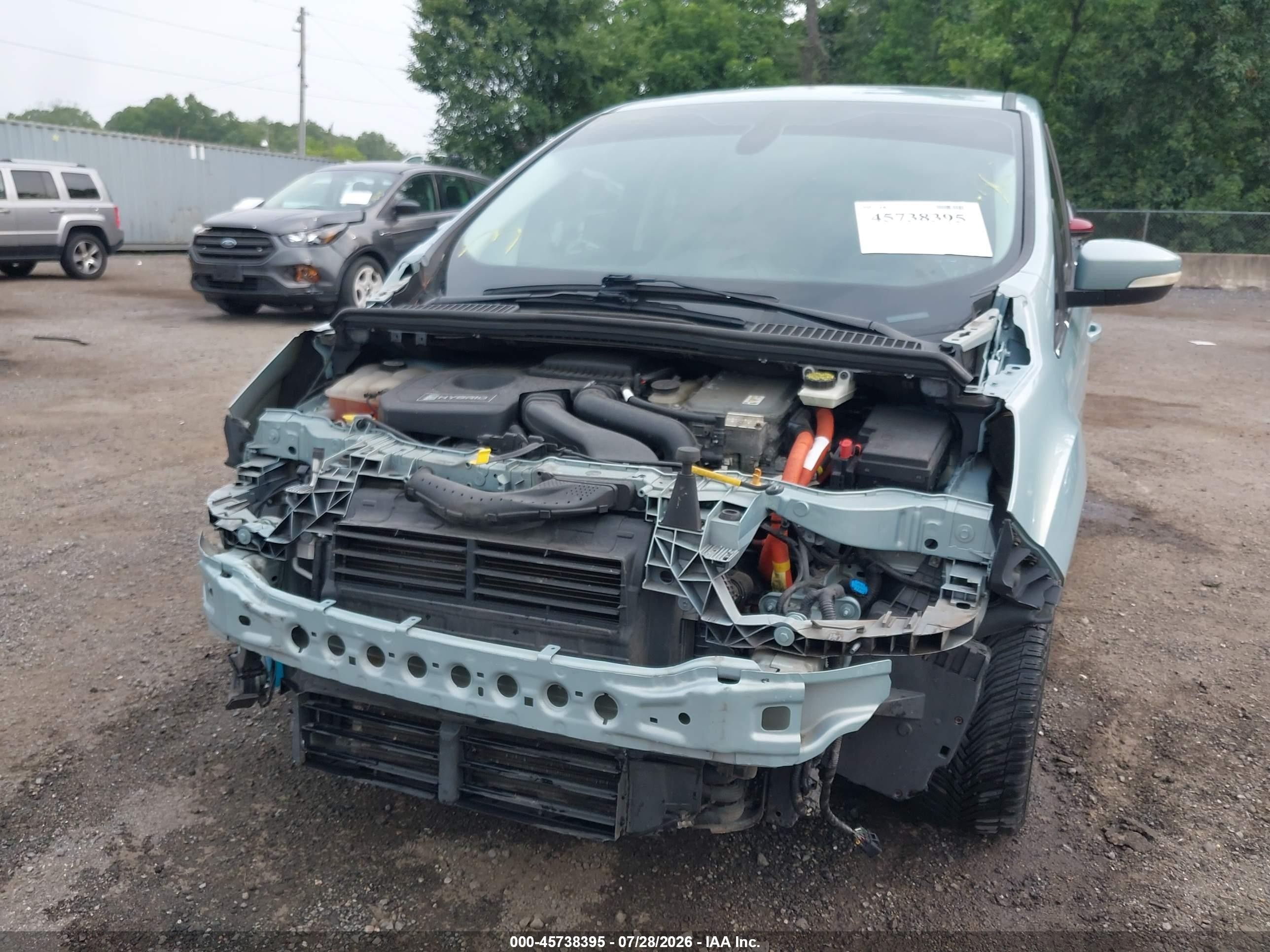 2013 Ford C-max Hybrid Sel Light Blue vin: 1FADP5BU0DL518162