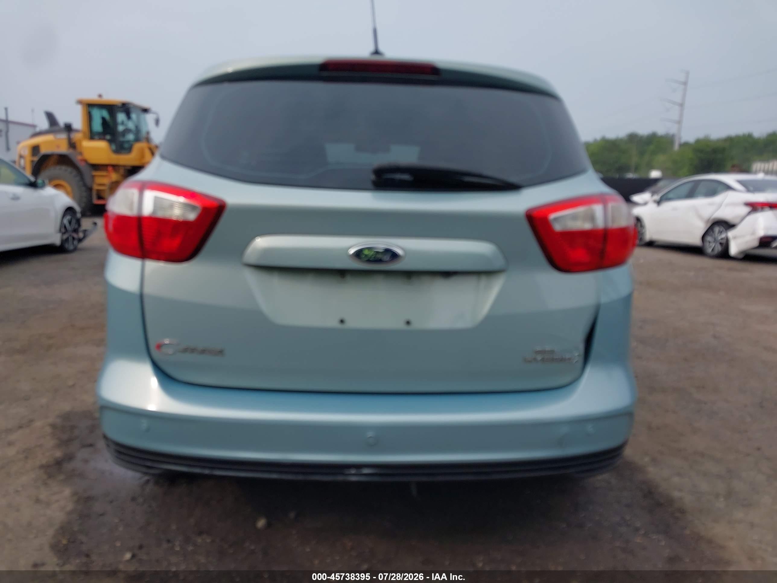 2013 Ford C-max Hybrid Sel Light Blue vin: 1FADP5BU0DL518162