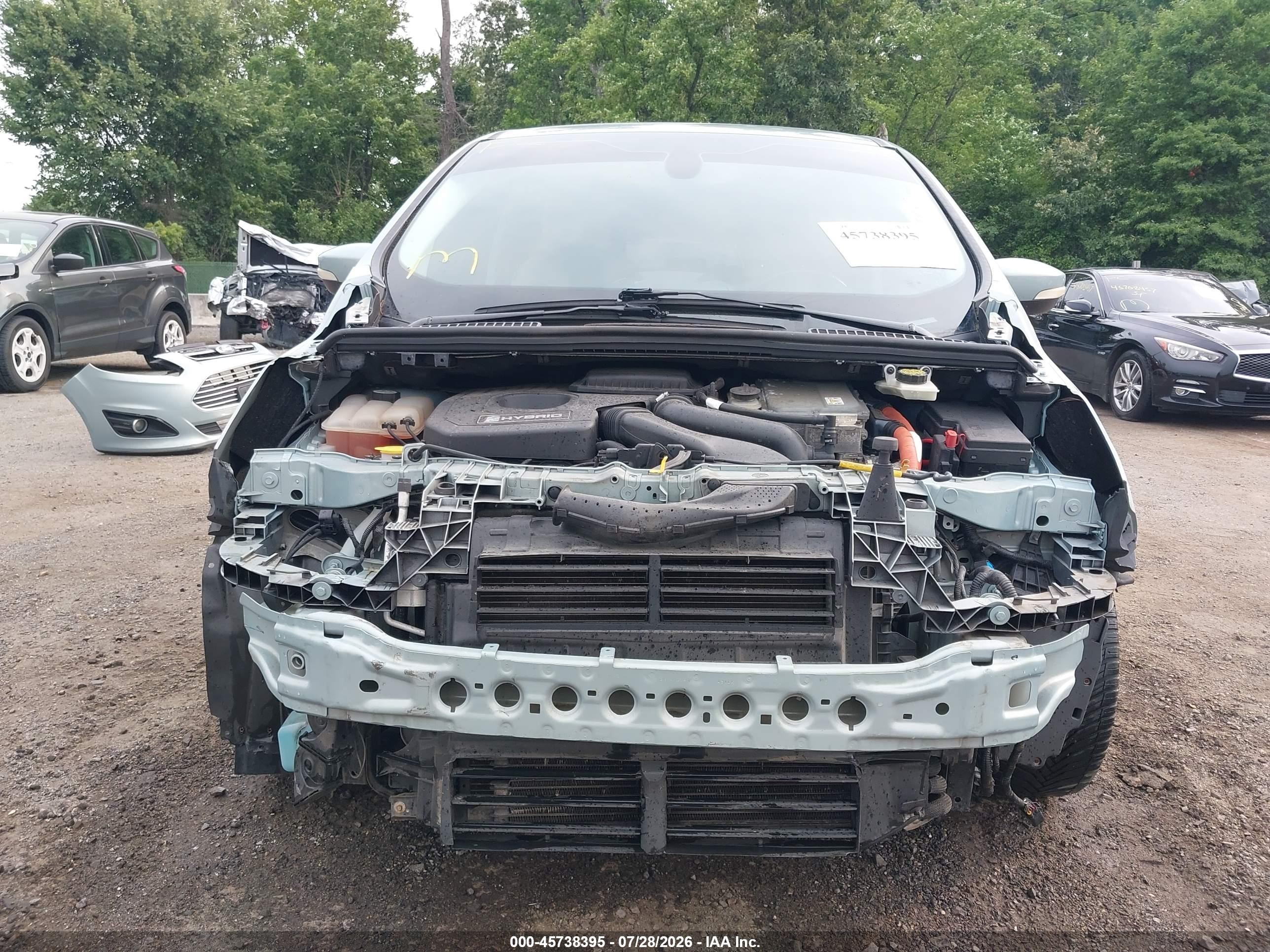 2013 Ford C-max Hybrid Sel Light Blue vin: 1FADP5BU0DL518162