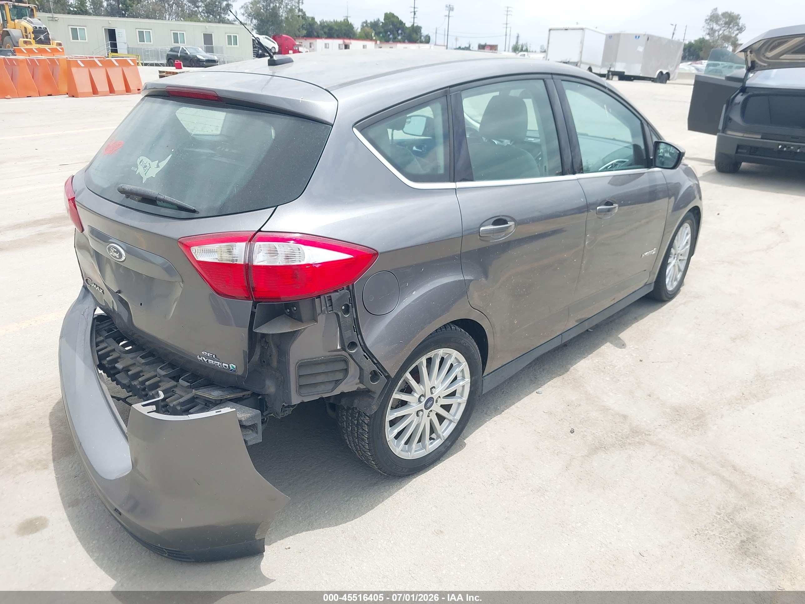 2013 Ford C-max Hybrid Sel Серый vin: 1FADP5BU0DL537066