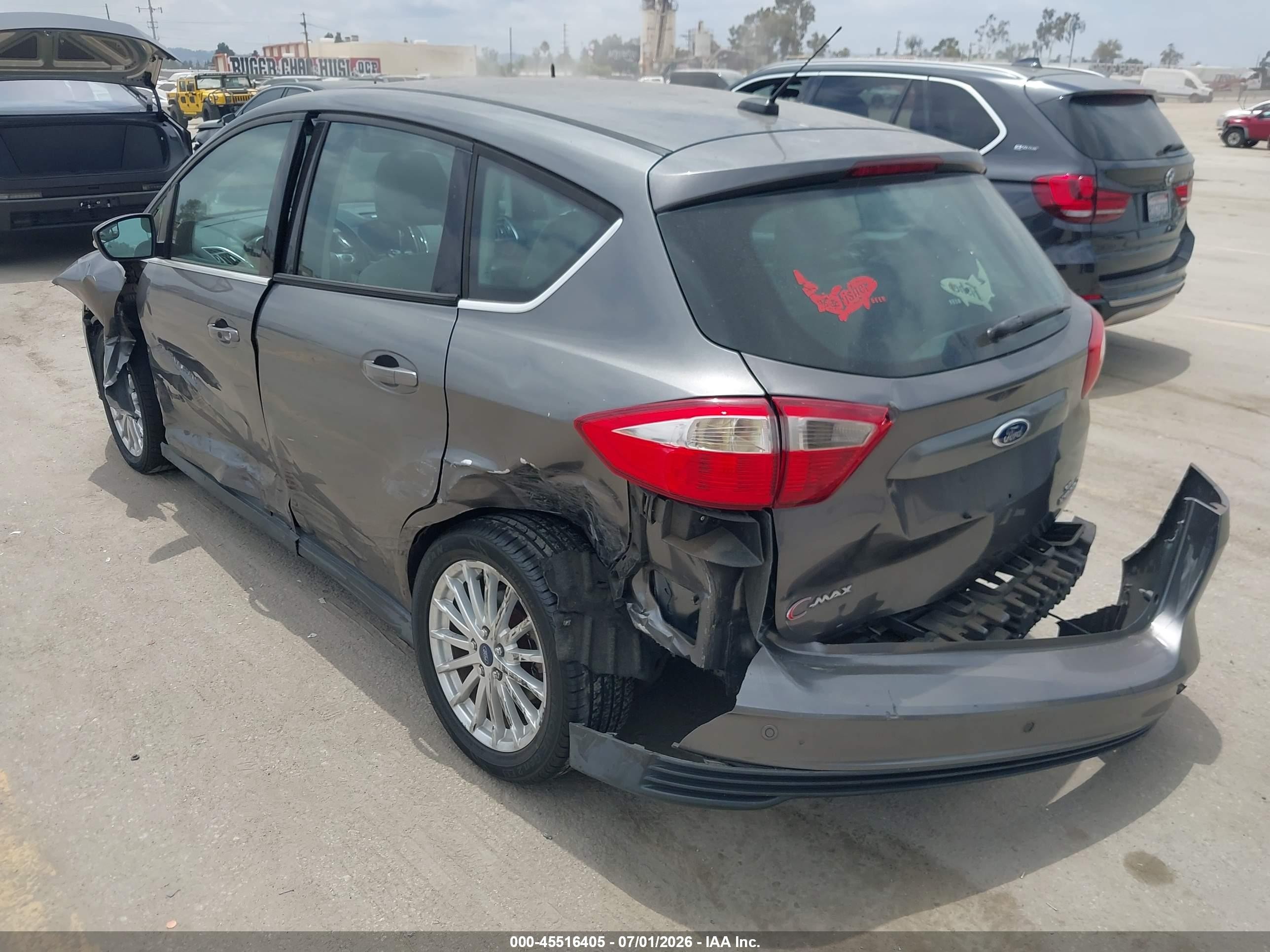 2013 Ford C-max Hybrid Sel Серый vin: 1FADP5BU0DL537066